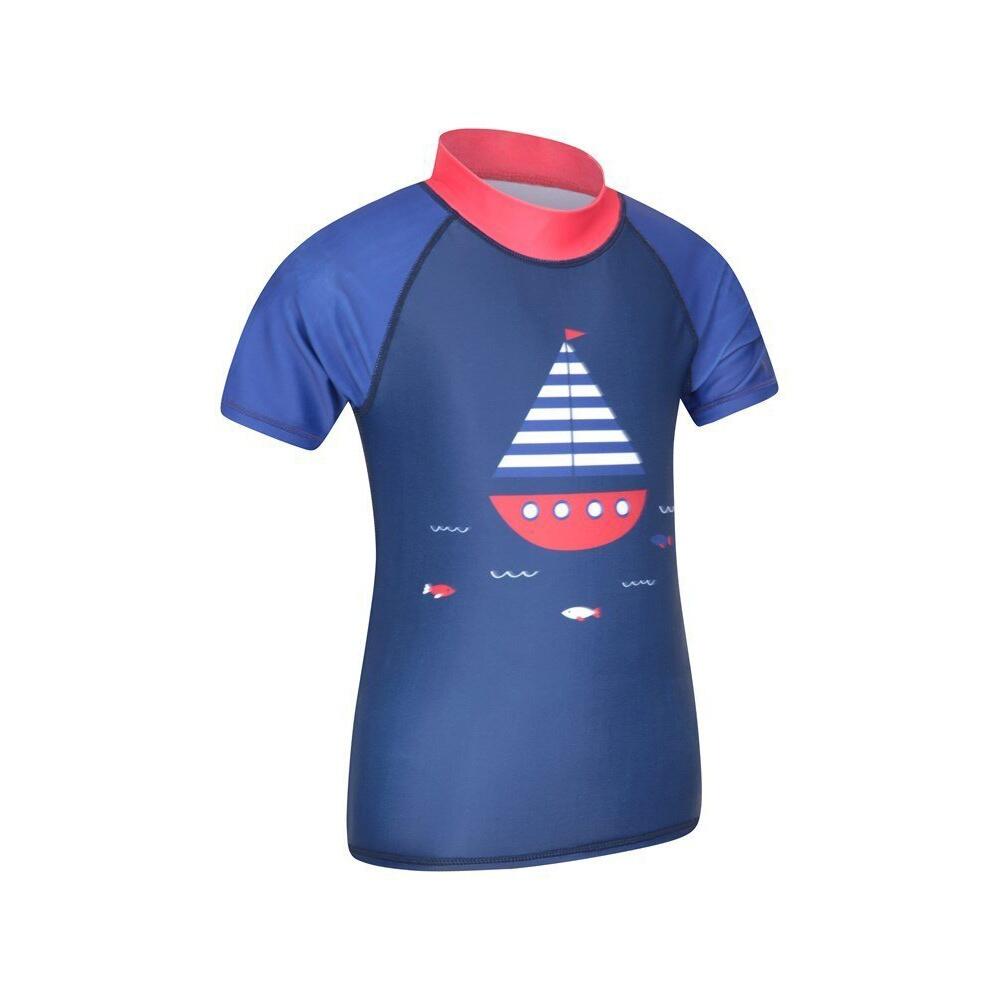 Tshirt De Bain Antiirritation Enfant (Bleu Cobalt) 3/3