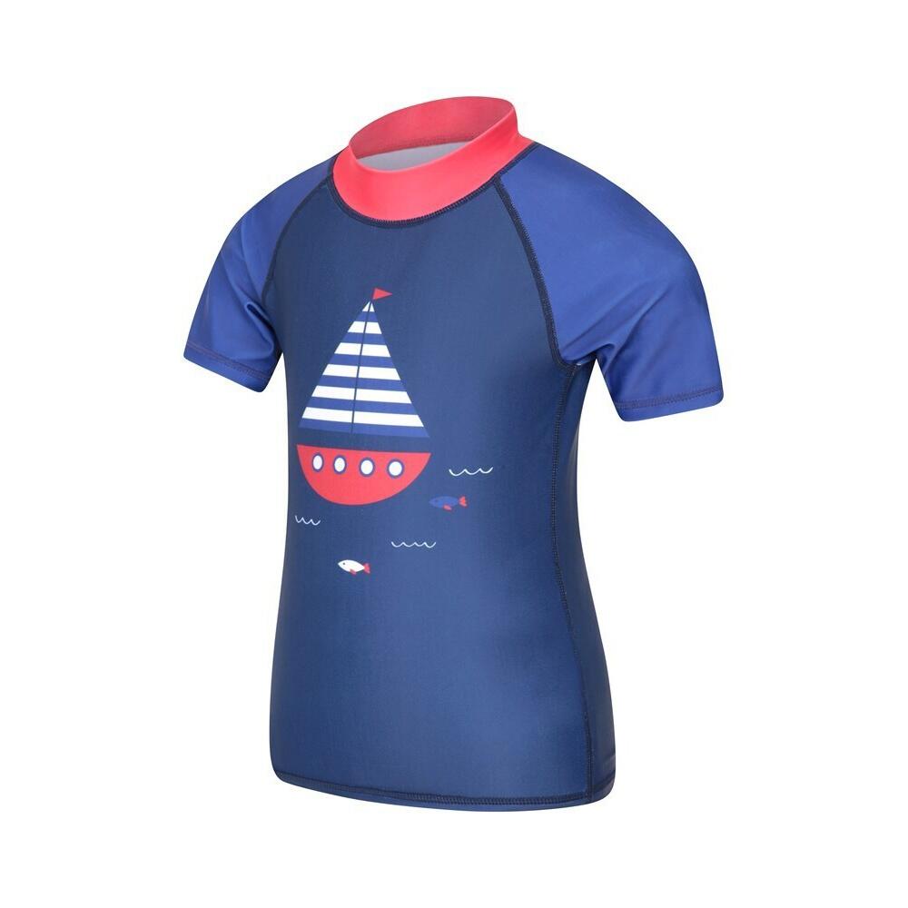 Tshirt De Bain Antiirritation Enfant (Bleu Cobalt) 2/3