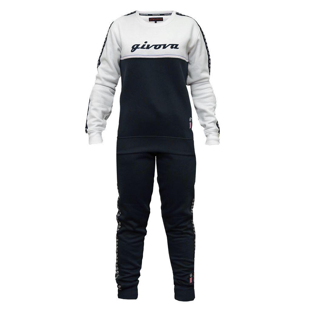 GIVOVA damski dres 100 g, bluza z okrągłym dekoltem i pasem, rozmiar XS