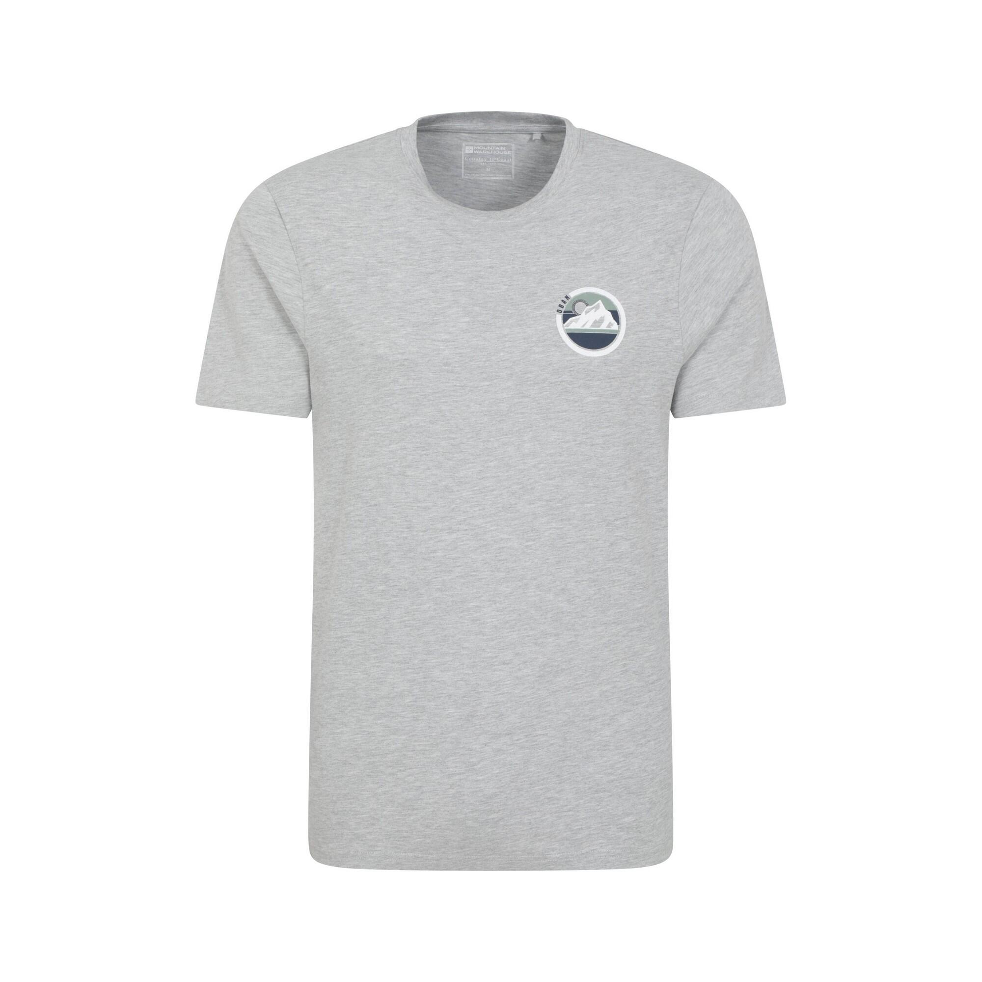 MOUNTAIN WAREHOUSE Mens Oban Mountain Cotton TShirt (Grey)