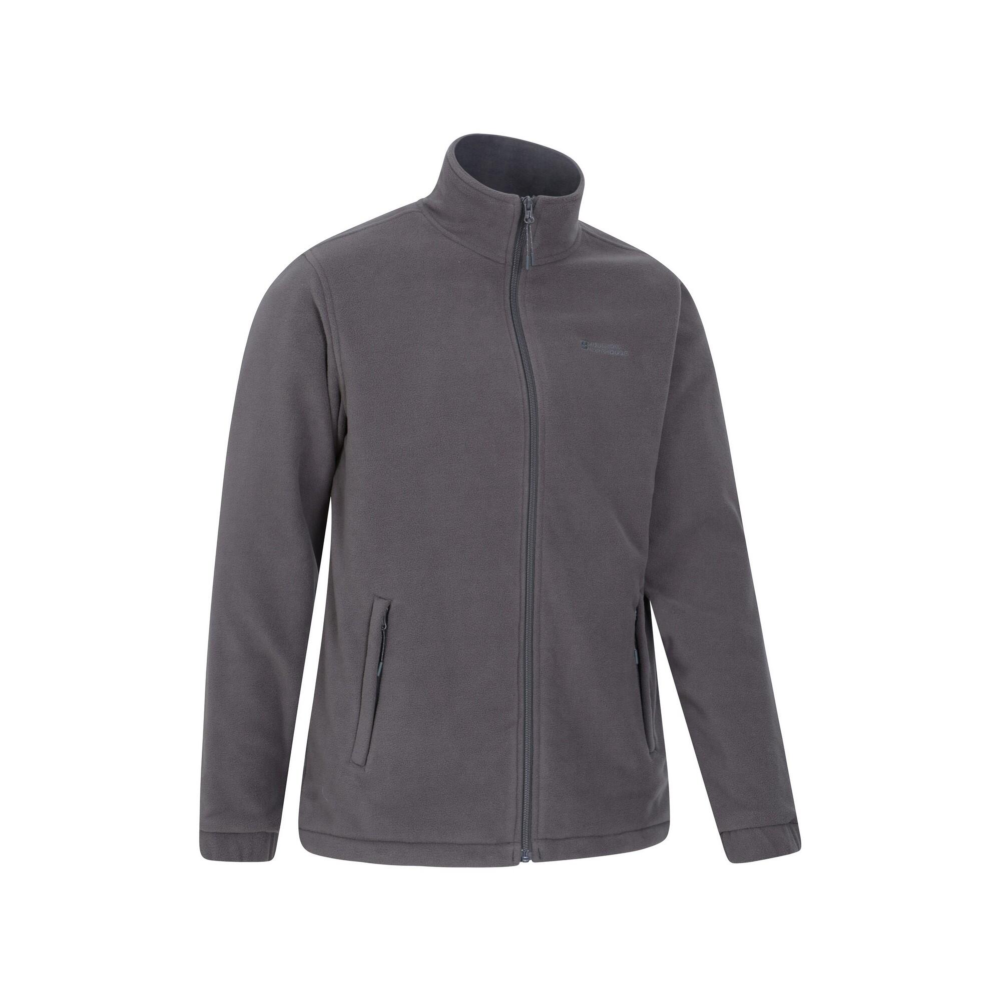 Giacca In Pile Antivento Uomo Mountain Warehouse Bernard II Grigio 3/4
