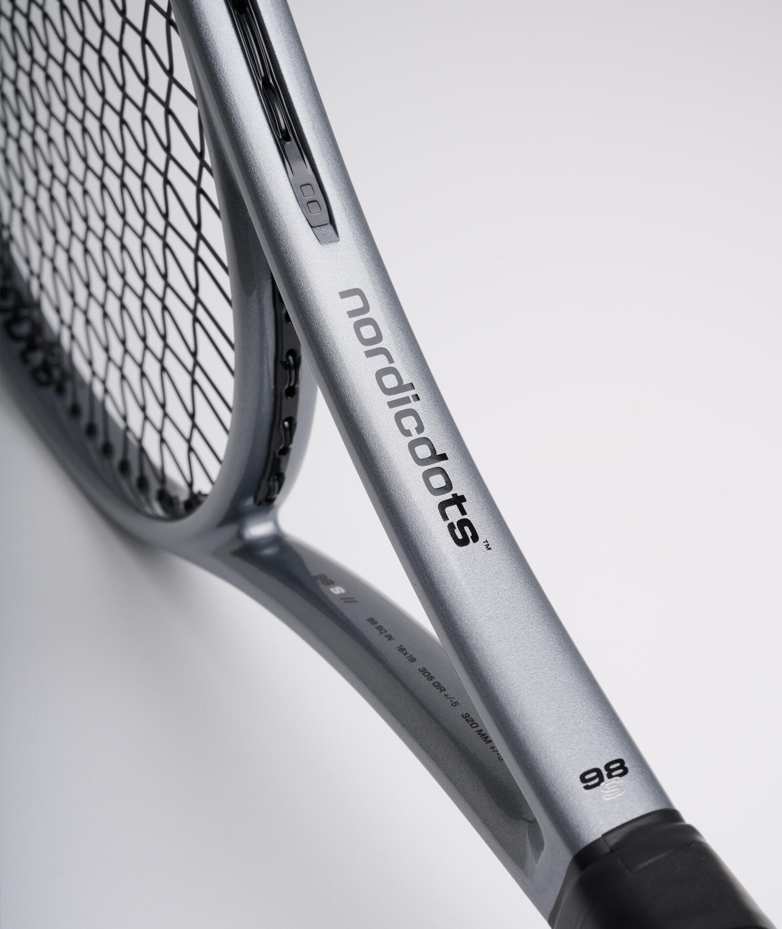 Racchetta da tennis modello 98 S - Lucido acciaio 3/7