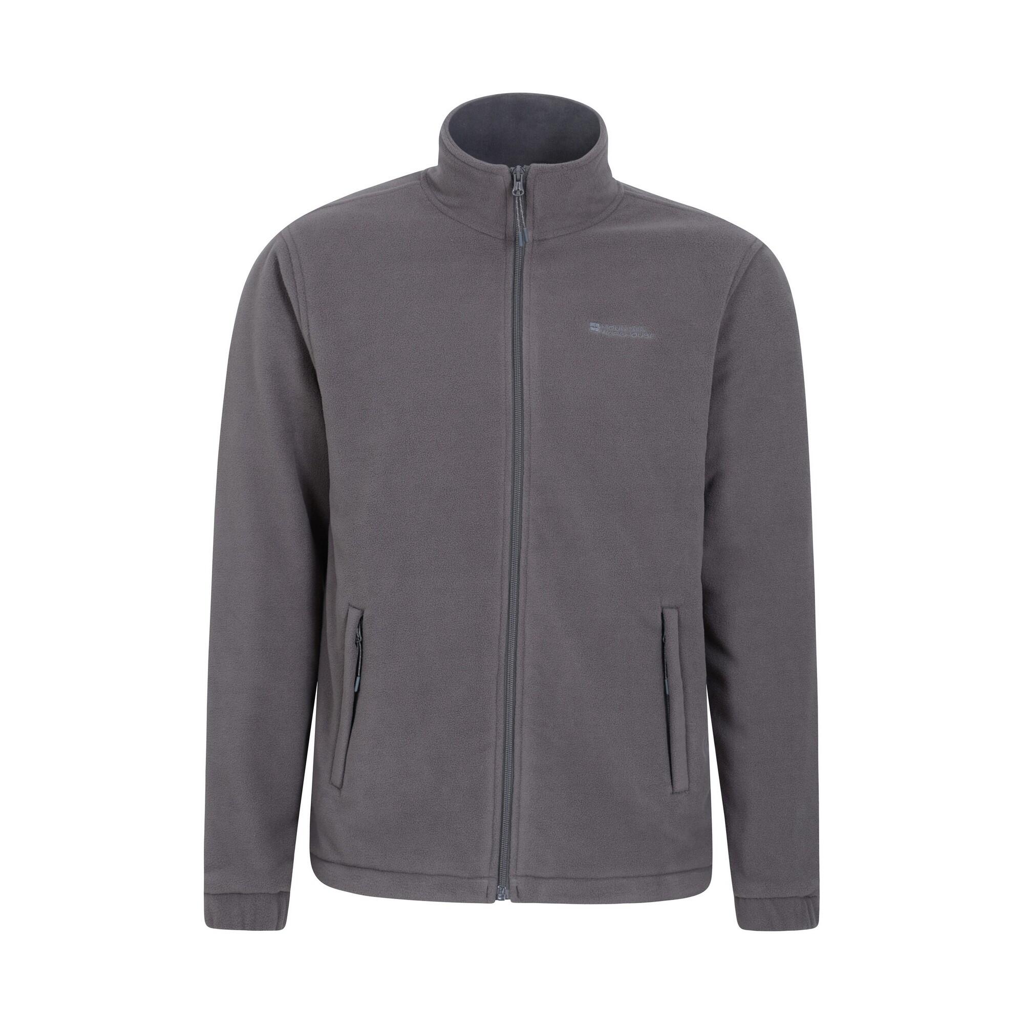MOUNTAIN WAREHOUSE Mens Bernard II Windproof Fleece Jacket (Grey)