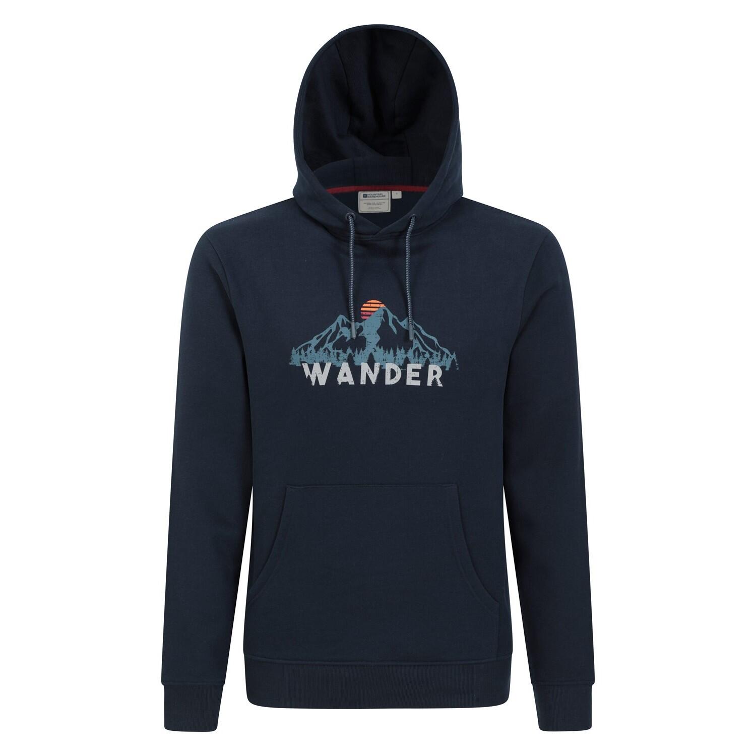 MOUNTAIN WAREHOUSE Felpa Con Cappuccio Uomo Mountain Warehouse Wander Blu Navy