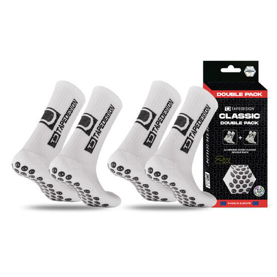 Classic Grip Socken 2er-Pack Schwarz