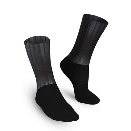 Radsocken Sommer Atmungsaktiv Unisex - Tech Schwarz