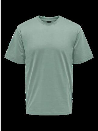 t-shirt crop top Onsfred Life Rlx Ss Tee Noos HOMME blanc