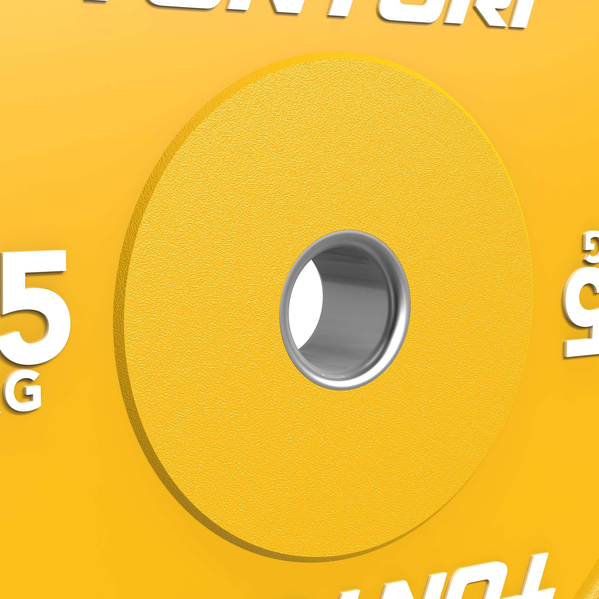 Tunturi Platinum bumper plates - Poids d'haltérophilie - Disques d'haltères - 5/7