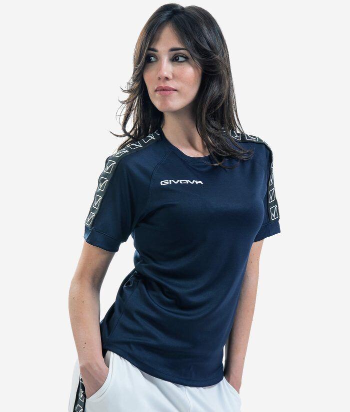 T-shirt uomo givova blu 3/4