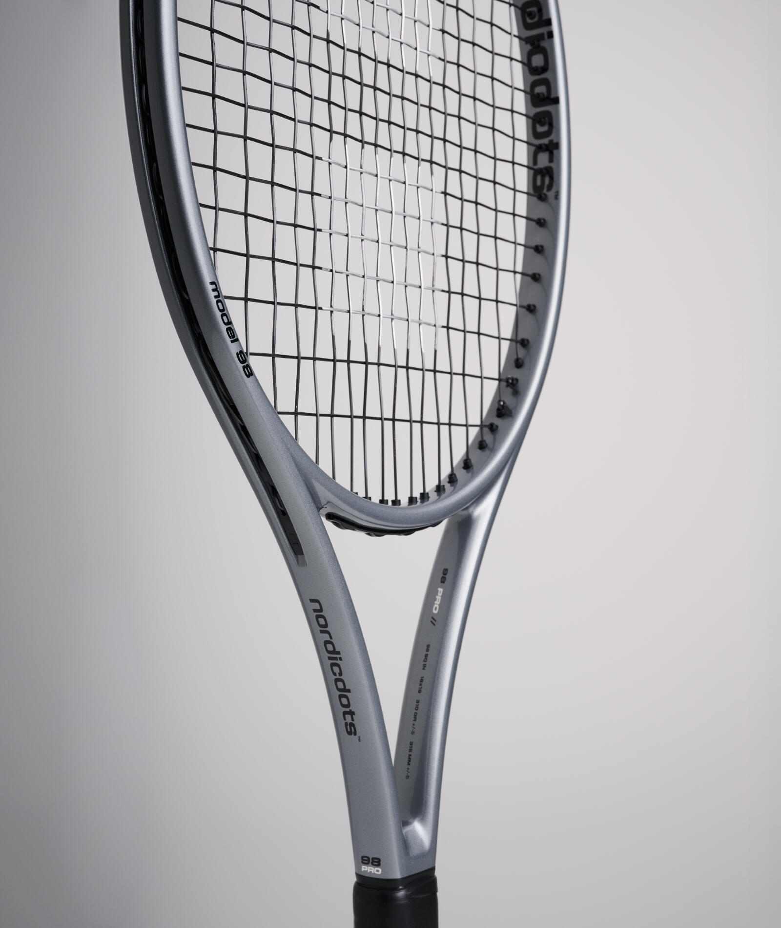 Tennisschläger Modell 98 Pro - Stahlglanz 3/6