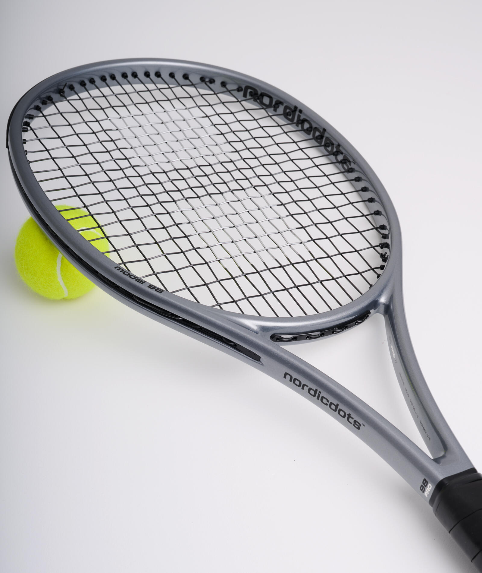 Tennisschläger Modell 98 Pro - Stahlglanz 5/6