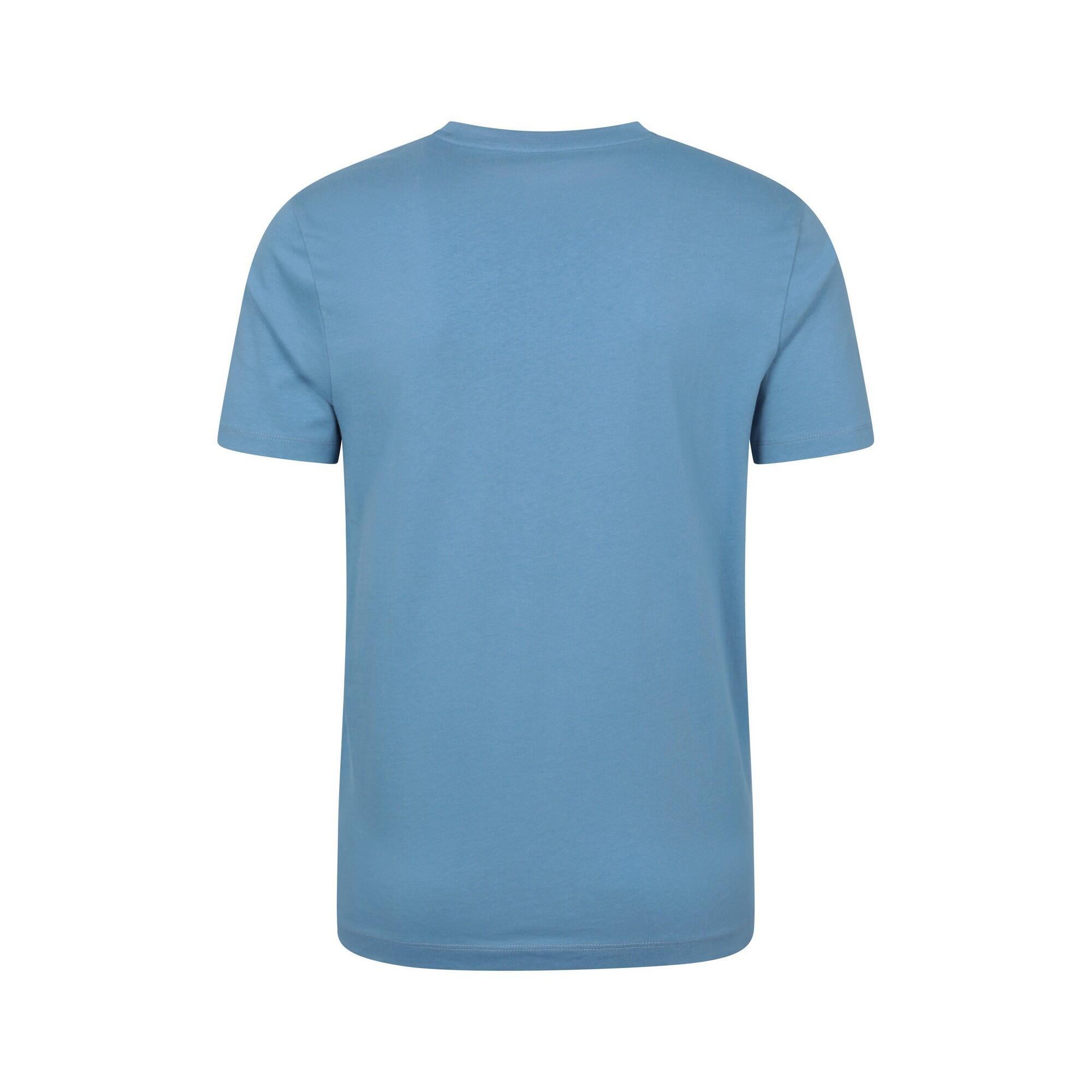 Mens Edinburgh Text ShortSleeved TShirt (Blue) 2/4