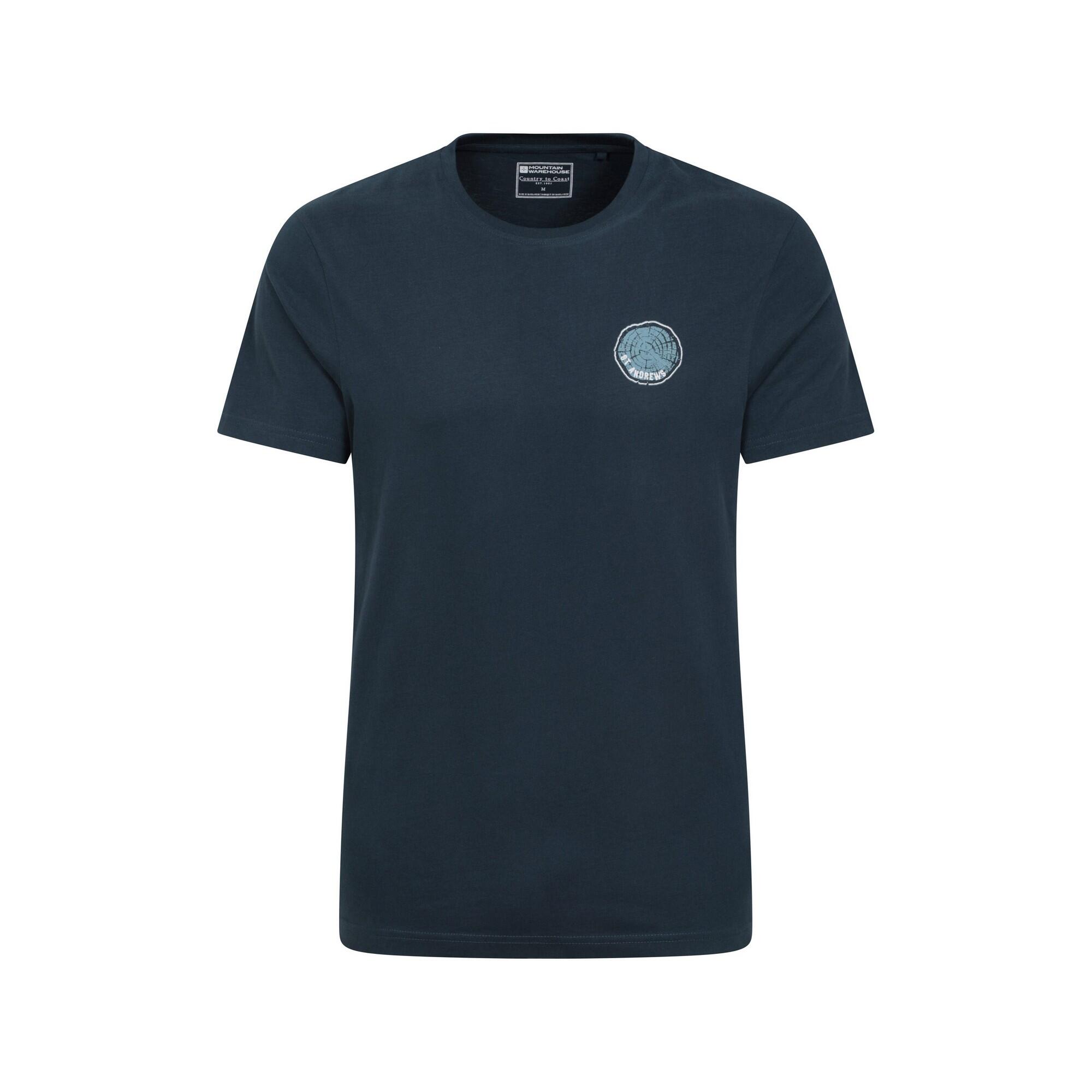 MOUNTAIN WAREHOUSE Mens St Andrews Tree Ring TShirt (Dark Blue)