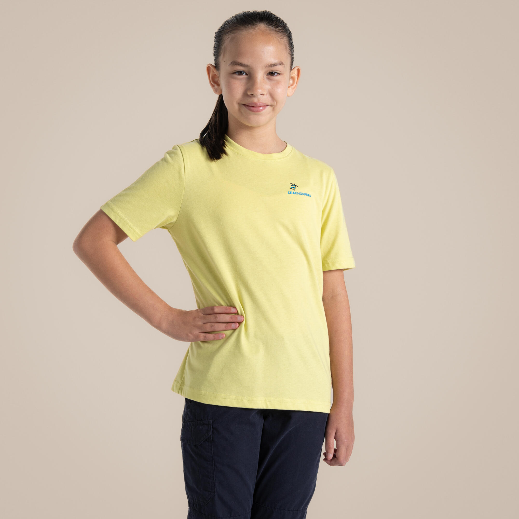 Craghoppers Ellis T-shirt voor kinderen, korte mouw, biologisch katoen 3/7