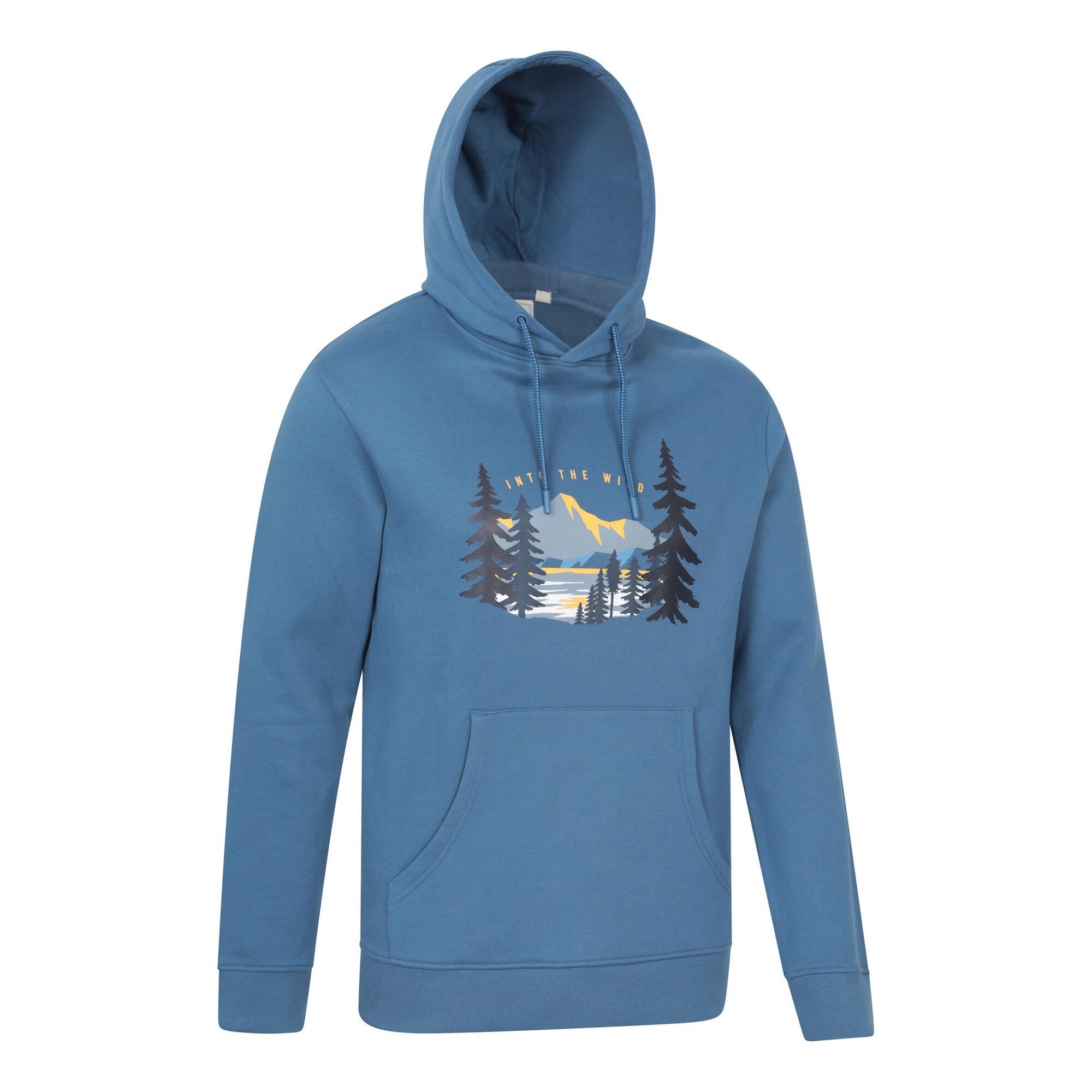 Sweat À Capuche INTO THE WILD Homme (Bleu) 3/4