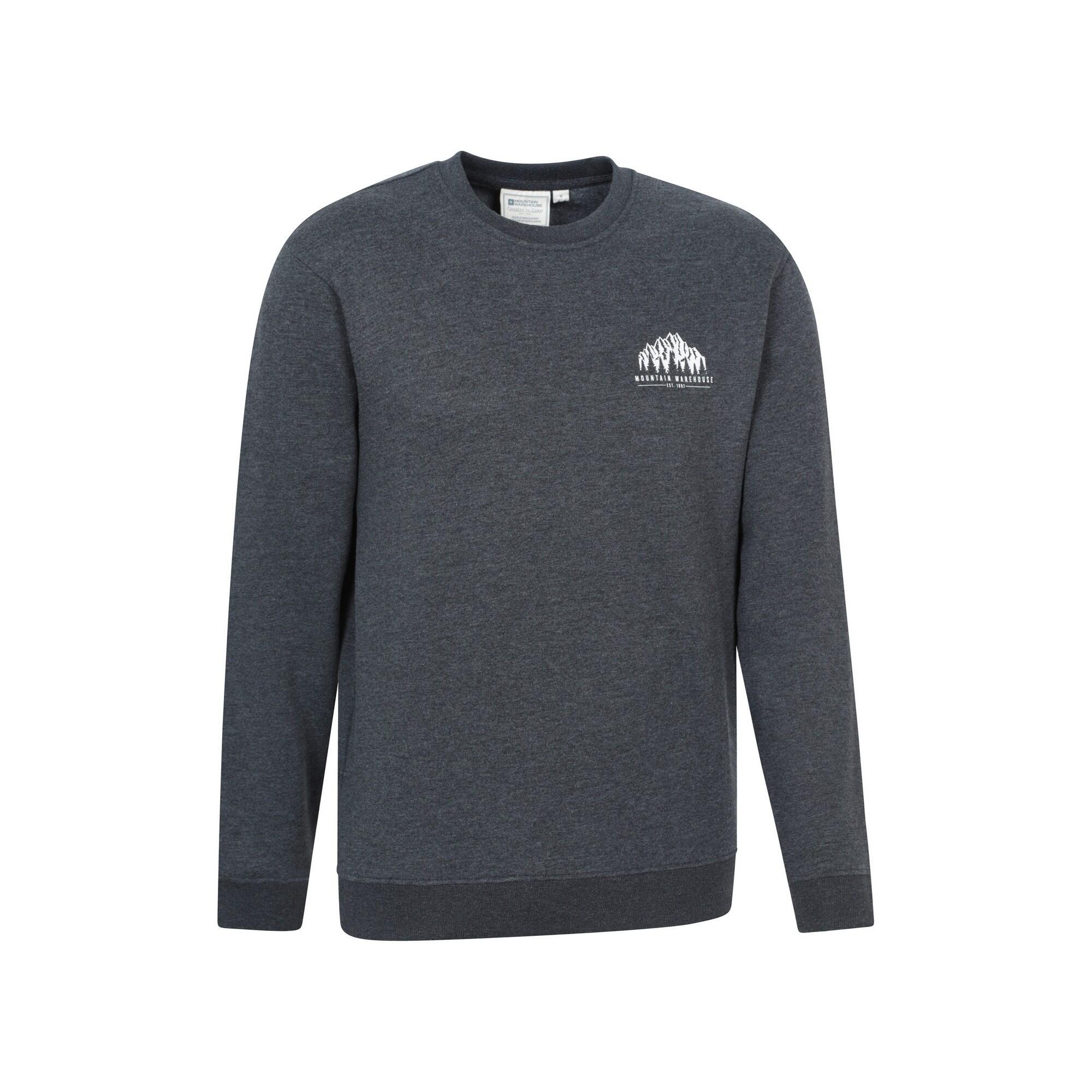 Felpa Grafica Uomo Mountain Warehouse Adventure Carbone 3/4