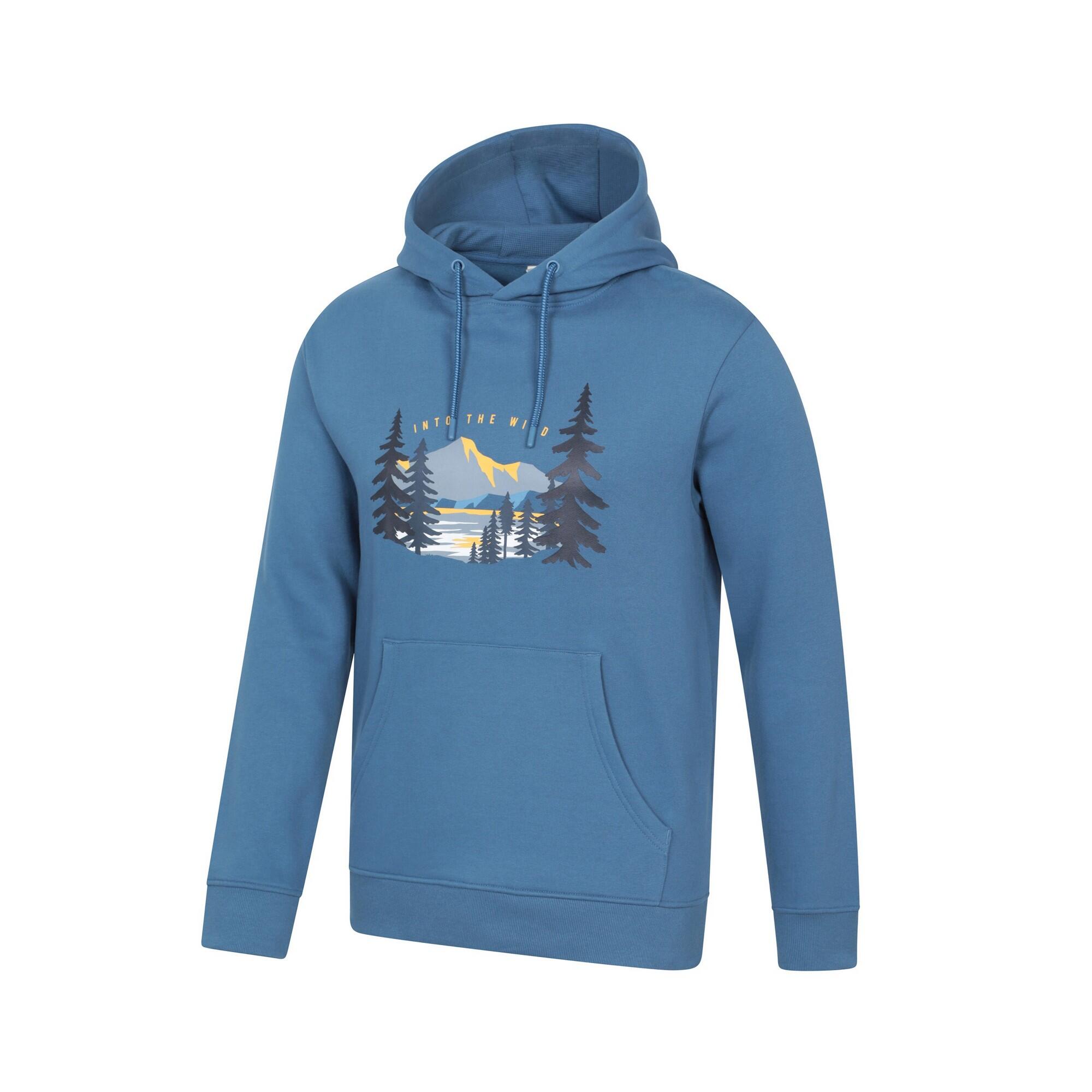 Sweat À Capuche INTO THE WILD Homme (Bleu) 4/4