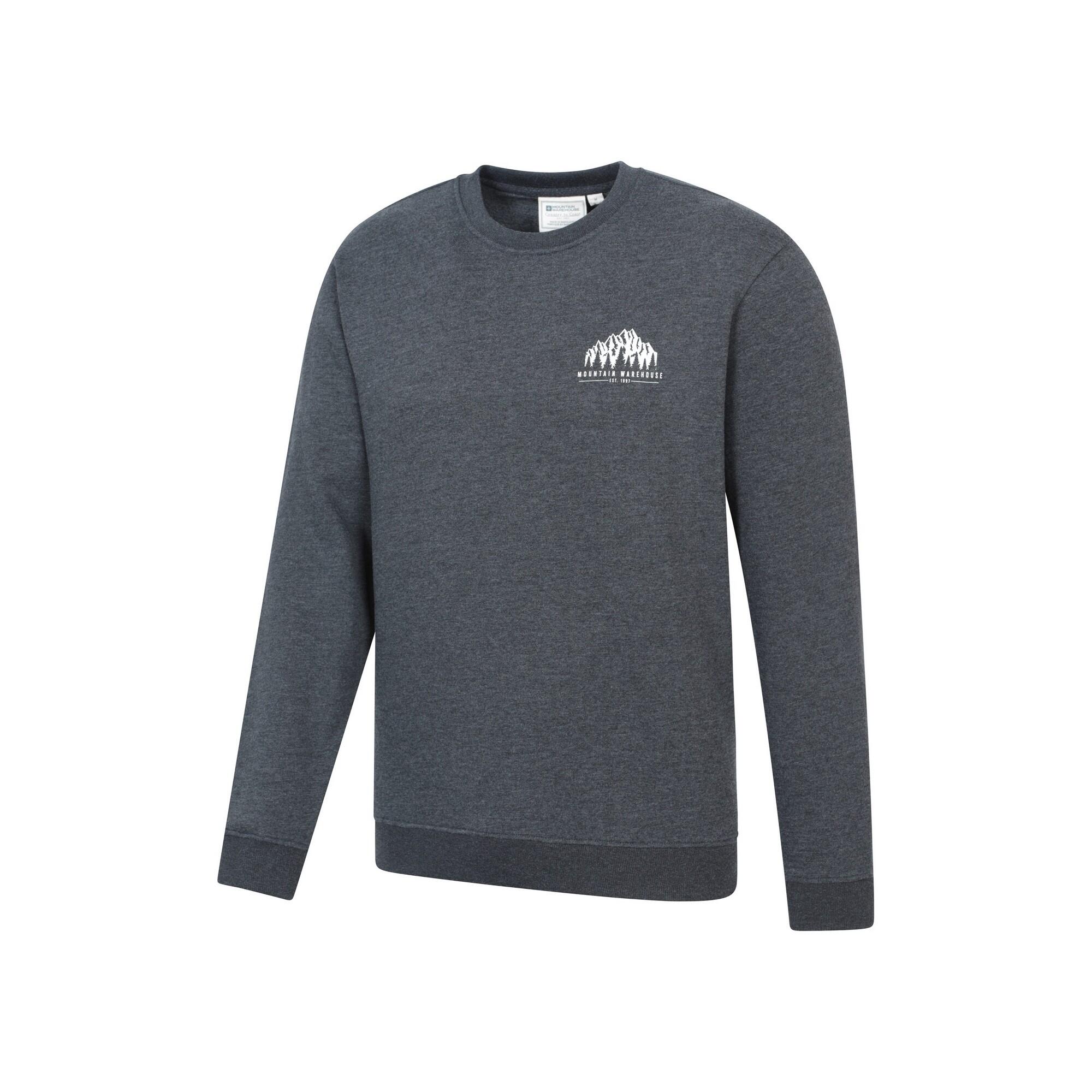 Felpa Grafica Uomo Mountain Warehouse Adventure Carbone 4/4