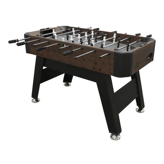 Tavolo da calcio balilla Striker | Accessori inclusi marrone scuro/nero