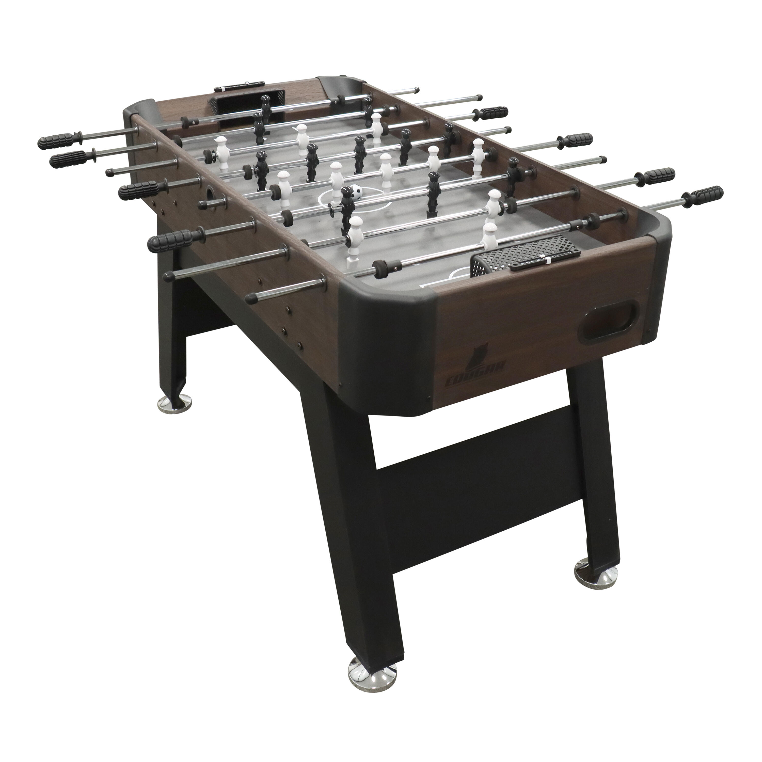 Table de Babyfoot Striker | Accessoires inclus, Marron Foncé/Noire 7/7