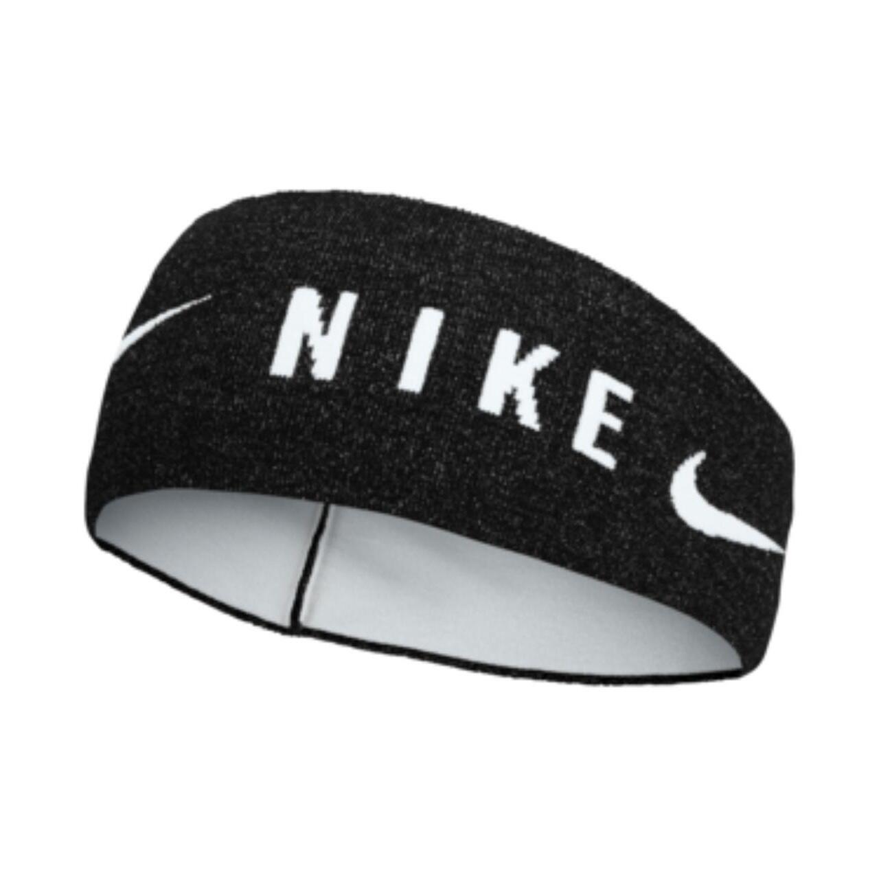 NIKE Knitted DriFIT Lightweight Headband (Black/White)