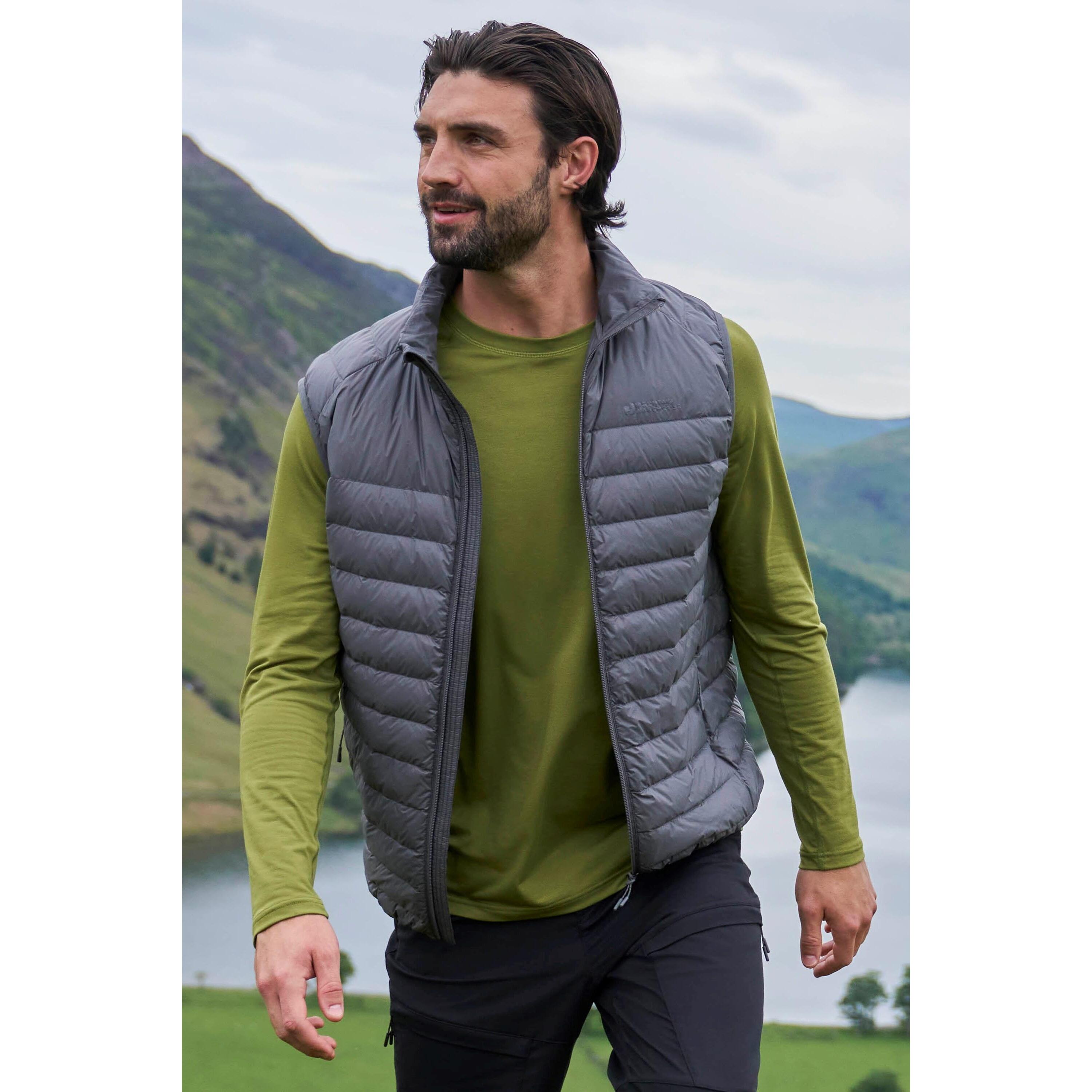 MOUNTAIN WAREHOUSE Gilet Uomo Mountain Warehouse Featherweight II Grigio