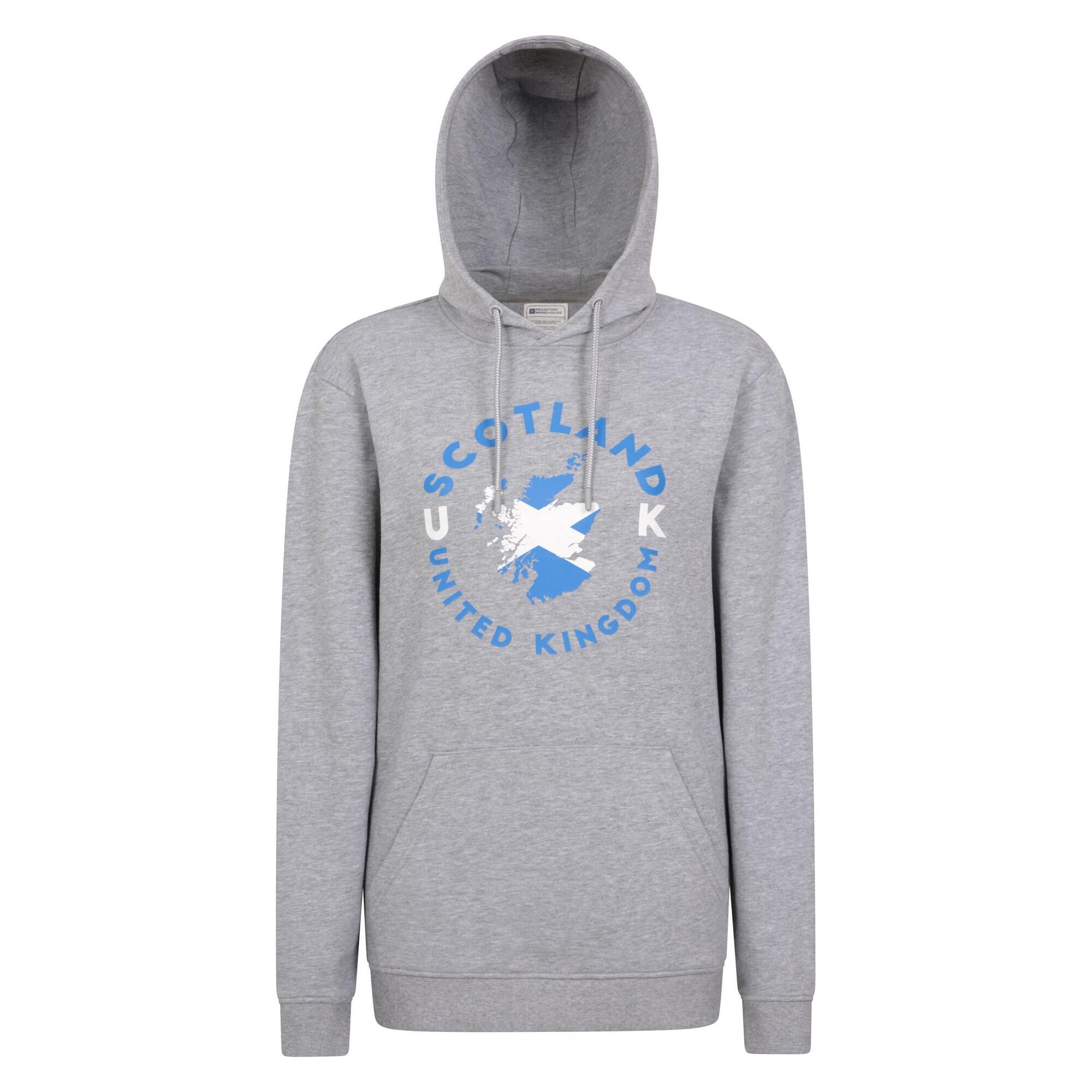 MOUNTAIN WAREHOUSE Womens/Ladies Scottish Flag Overhead Hoodie (Light Grey)