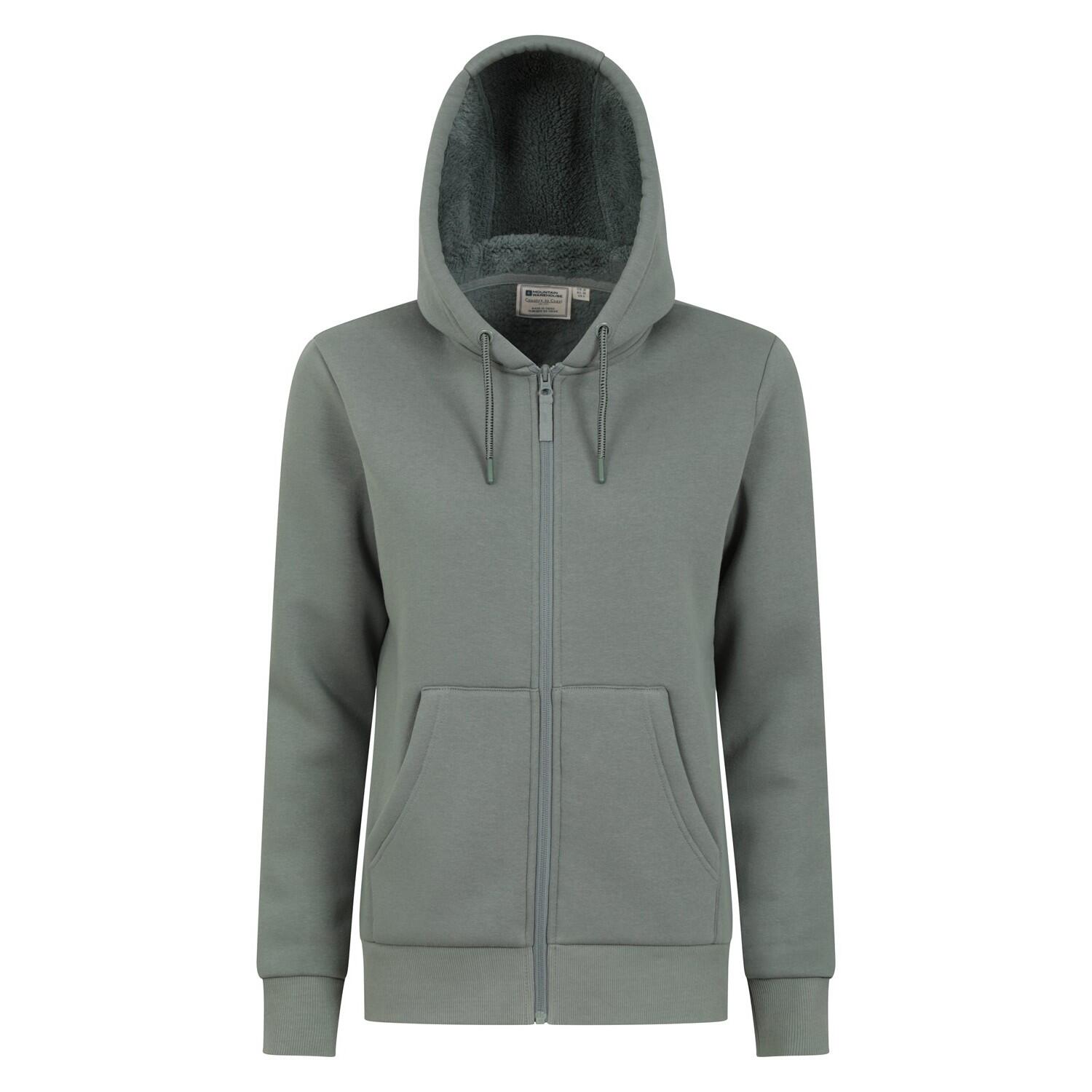MOUNTAIN WAREHOUSE Felpa Con Cappuccio E Zip Intera Foderata In Sherpa Donna Mountain Warehouse