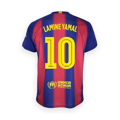 Lamine yamal fc barcelona thuis shirt 25/26 kinderen
