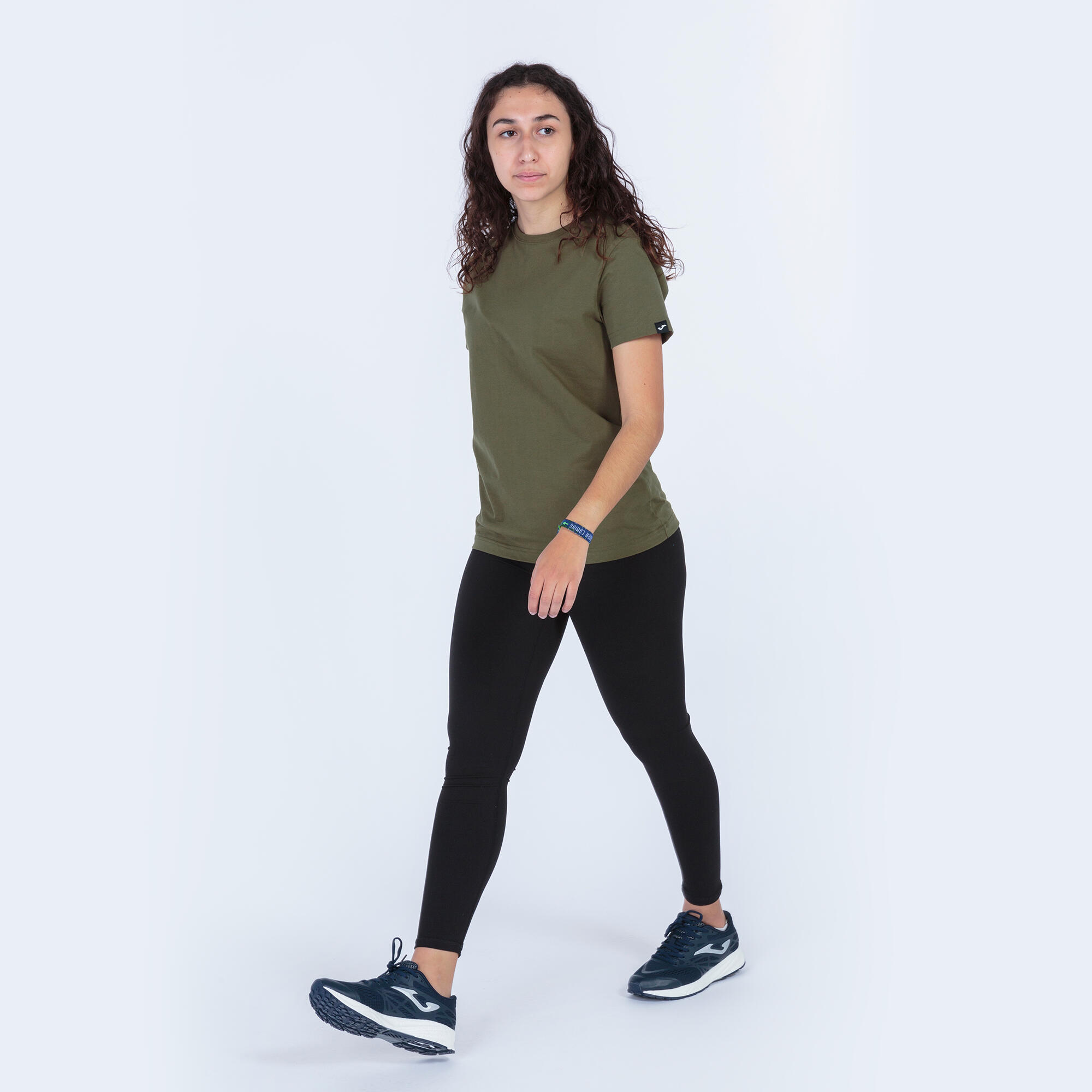 T-Shirt Manga Curta Fitness Mulher Joma Desert Caqui 5/5