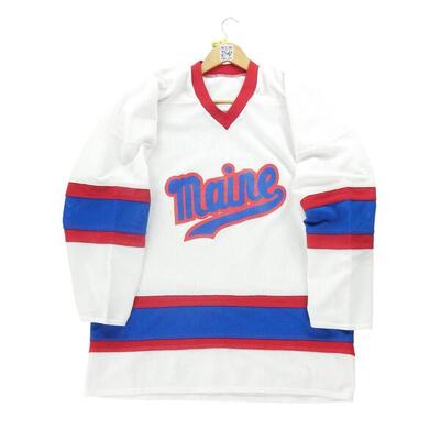 Seconda Mano - Maglia bianca dell'Università del Maine per uomo - Stato buono