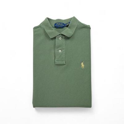 Second life - Kurzarm-Poloshirt Herren Grün - In sehr gutem Zustand