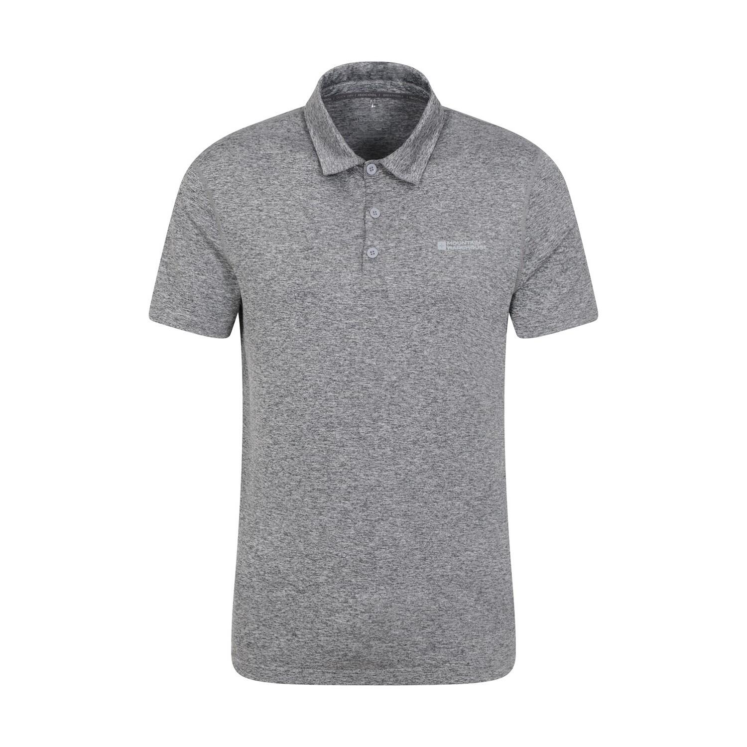 MOUNTAIN WAREHOUSE Mens Deuce IsoCool Polo Shirt (Grey)