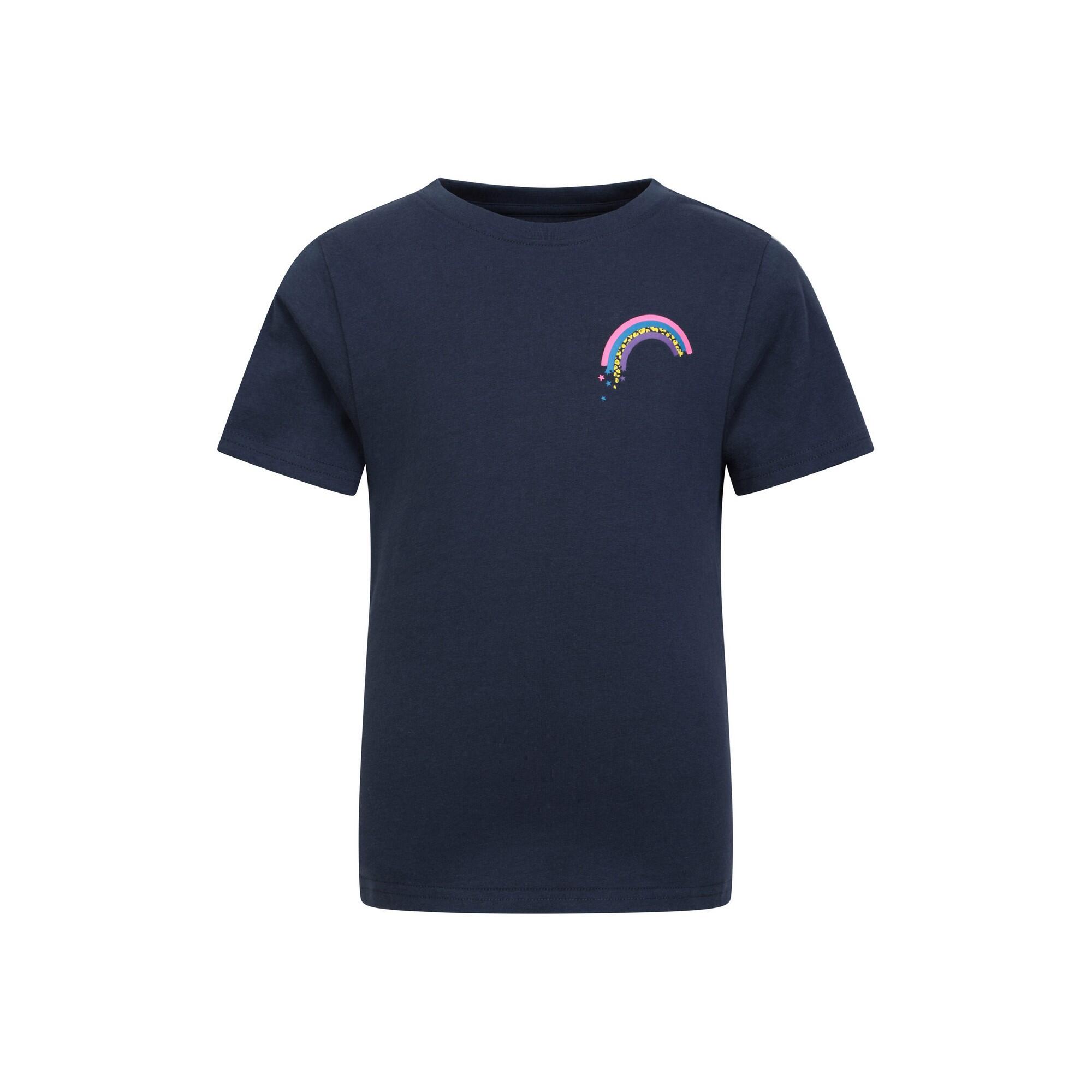 MOUNTAIN WAREHOUSE Childrens/Kids Rainbow TShirt (Navy)