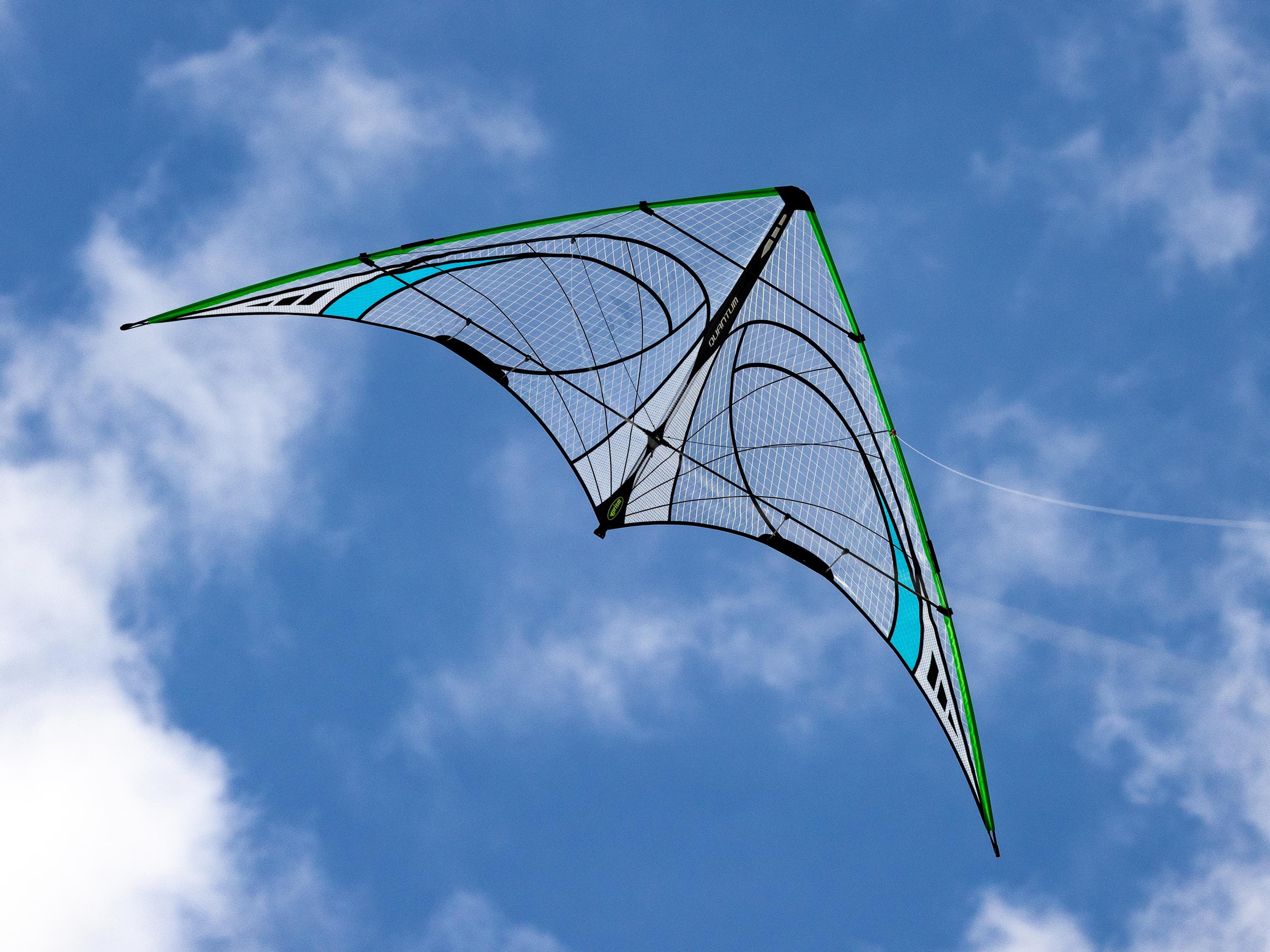 Aquilone acrobatico Prism Quantum 2.0 Mylar Blu - Verde QUAMBG Blu 221 cm 5/6