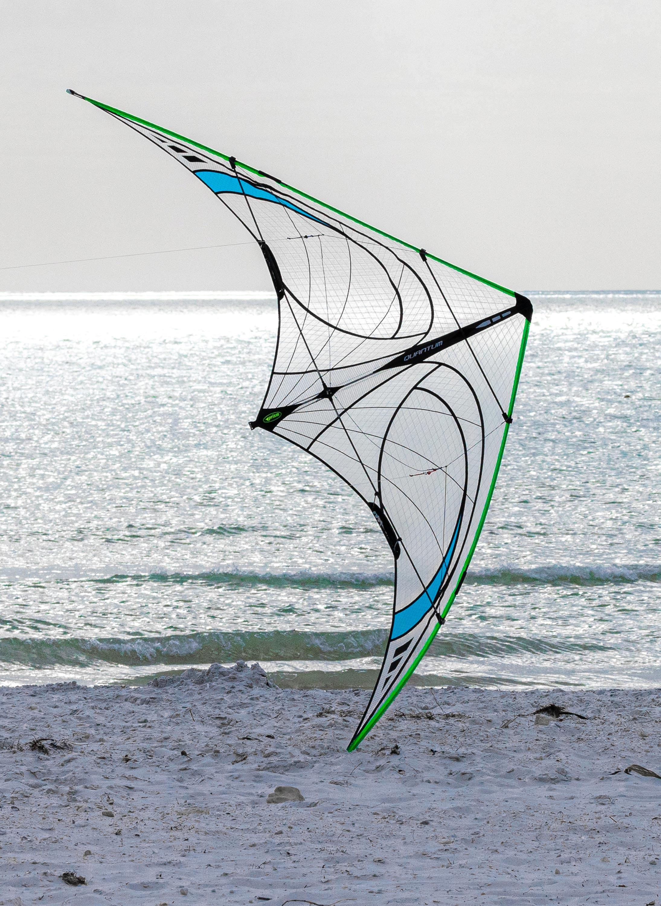 Aquilone acrobatico Prism Quantum 2.0 Mylar Blu - Verde QUAMBG Blu 221 cm 6/6