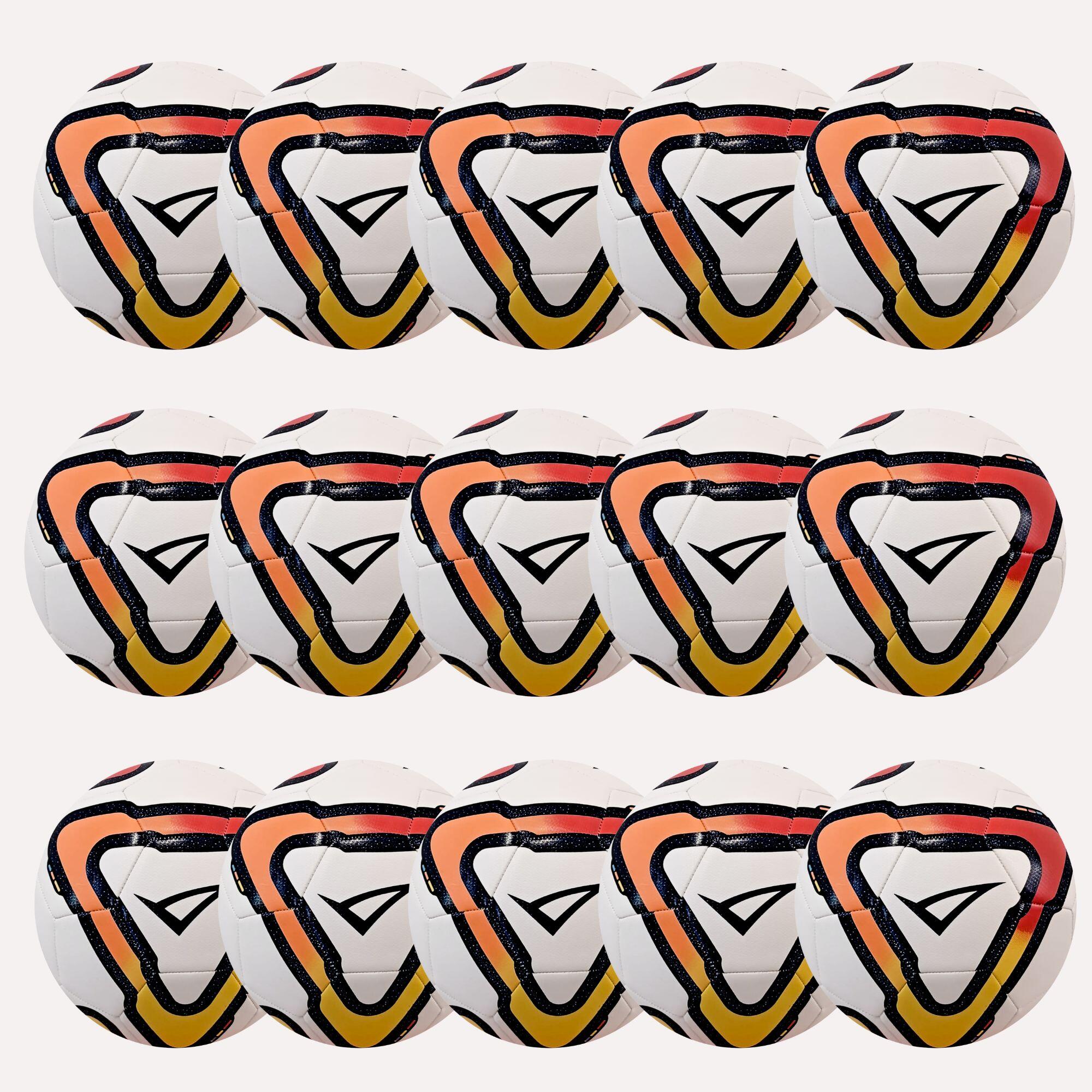 Legea - Pack De 15 Ballons De Football Roboro 3.0 - Ballon De Foot - Blanc|jaune|marron|orange - 5 - Decathlon