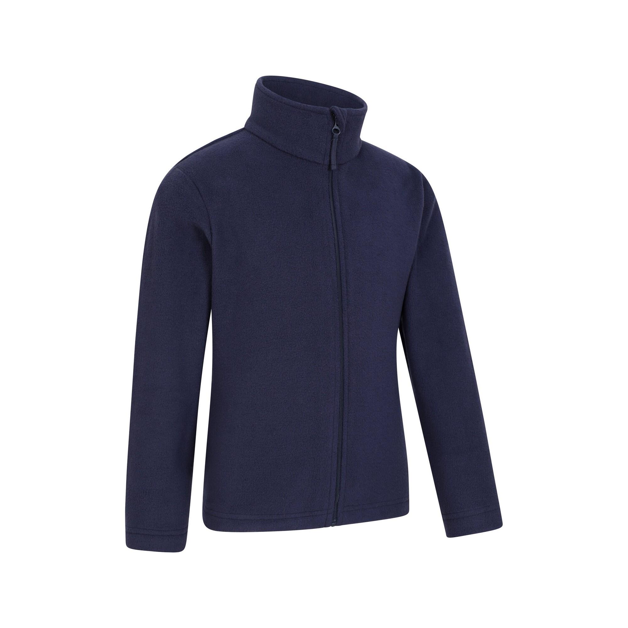 "Camber II" Fleecejacke Durchgehender Reißverschluss für Kinder Dunkelblau 3/4