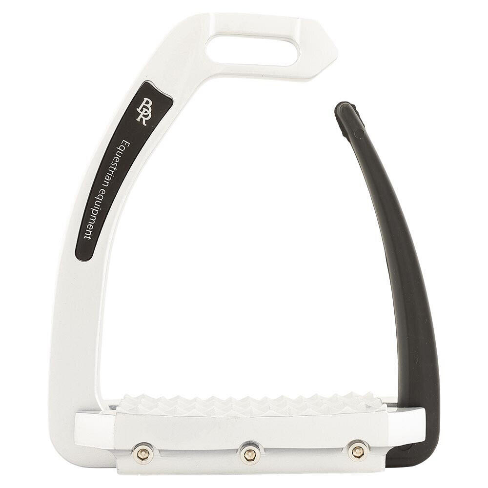Br - Étriers Équitation En Aluminium Br Equitation Lavello - Etrier - Gris|noir - 120 Mm - Decathlon