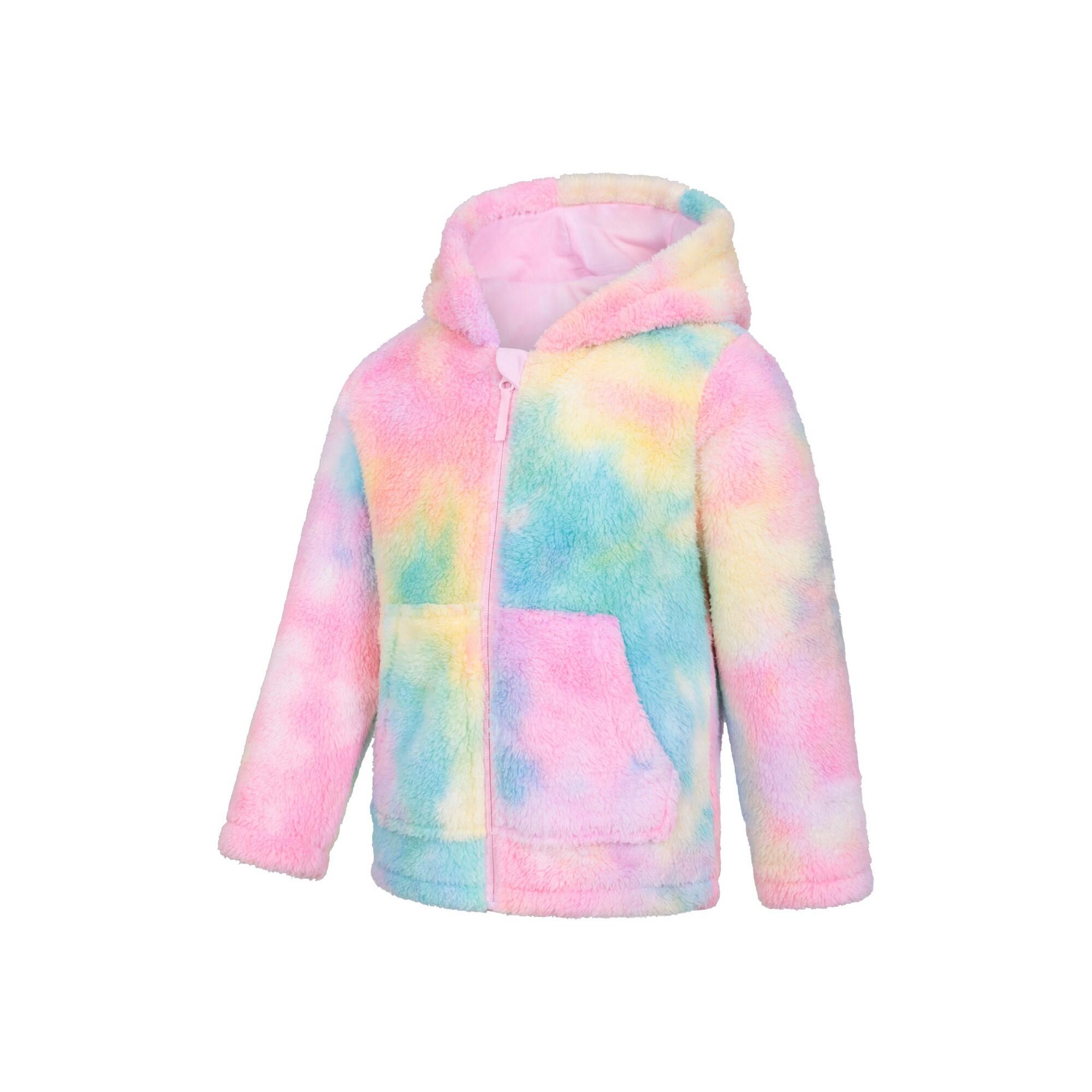 "Cosy" Kapuzenpullover Durchgehender Reißverschluss für Kinder Leuchtend Rosa 3/4