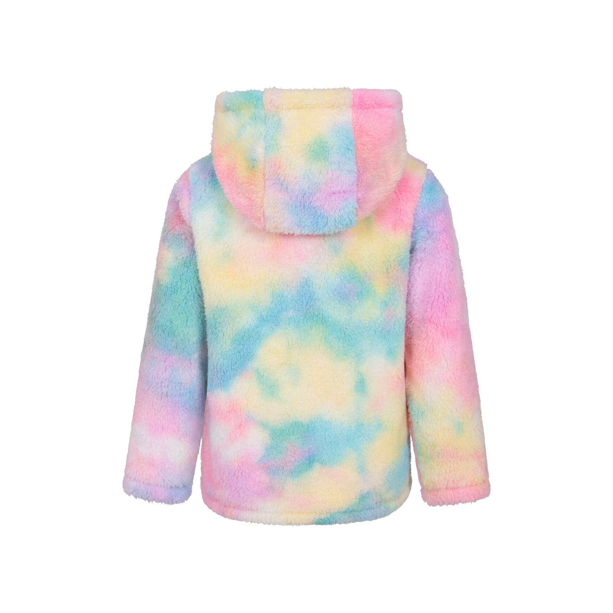 "Cosy" Kapuzenpullover Durchgehender Reißverschluss für Kinder Leuchtend Rosa 2/4