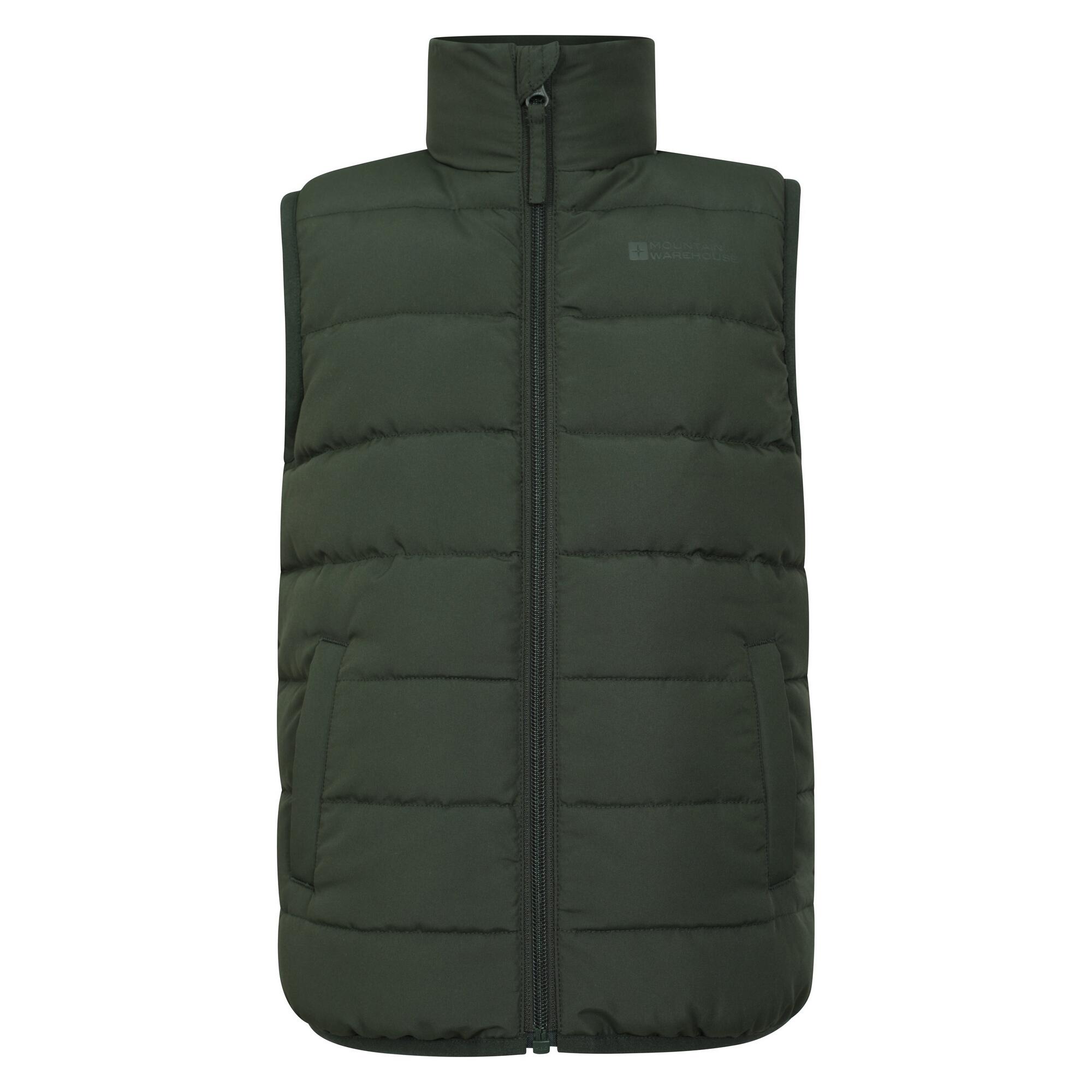 MOUNTAIN WAREHOUSE Gilet Imbottita Bambini Mountain Warehouse Rocko Verde Kaki