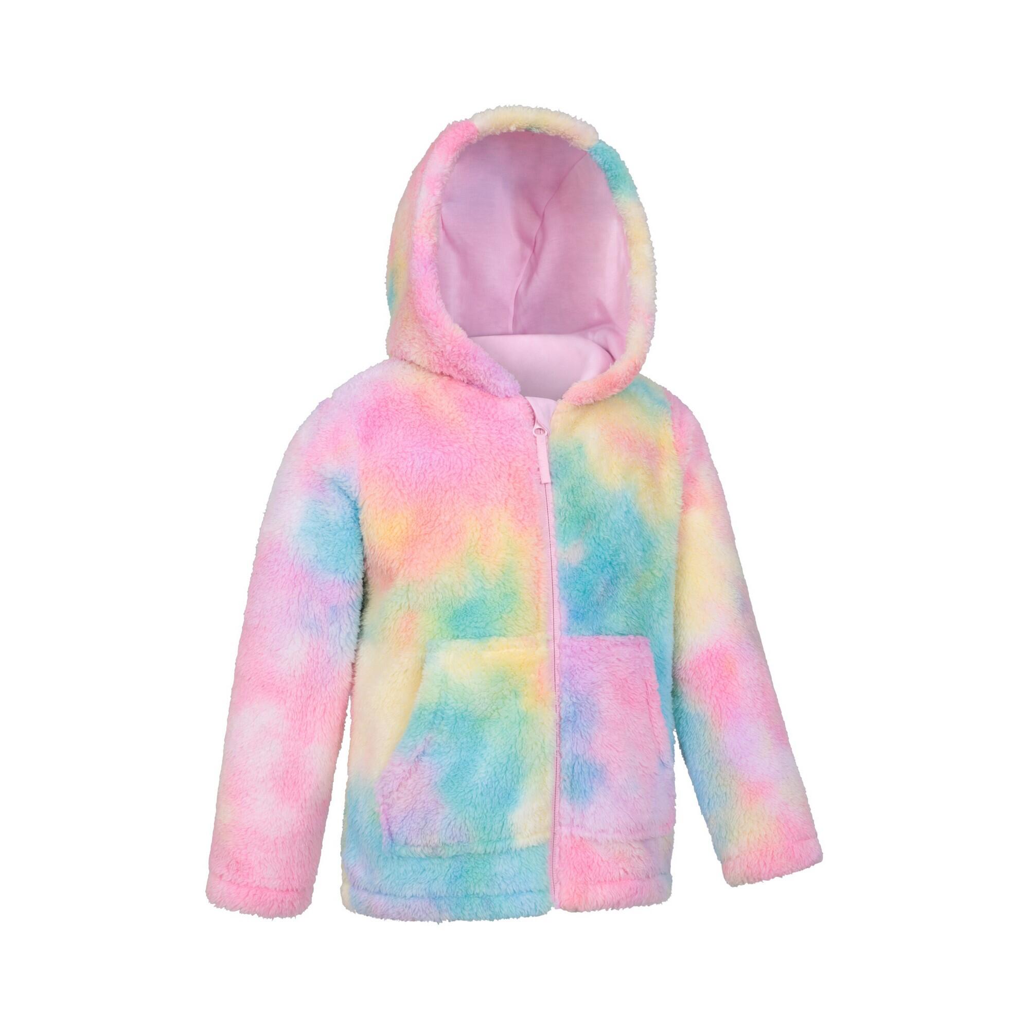 "Cosy" Kapuzenpullover Durchgehender Reißverschluss für Kinder Leuchtend Rosa 4/4
