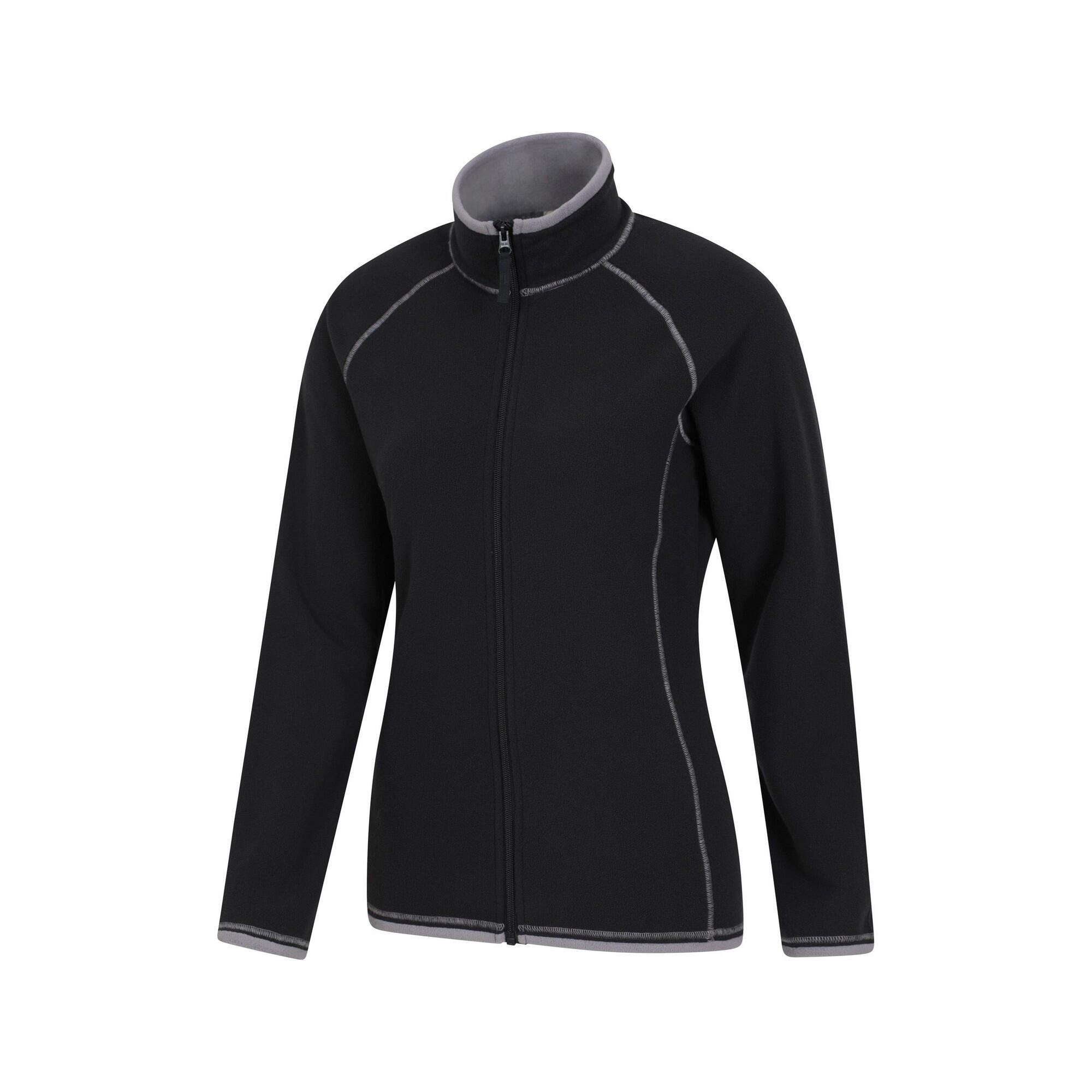Womens/Ladies Montana Fleece Jacket (Black) 3/4