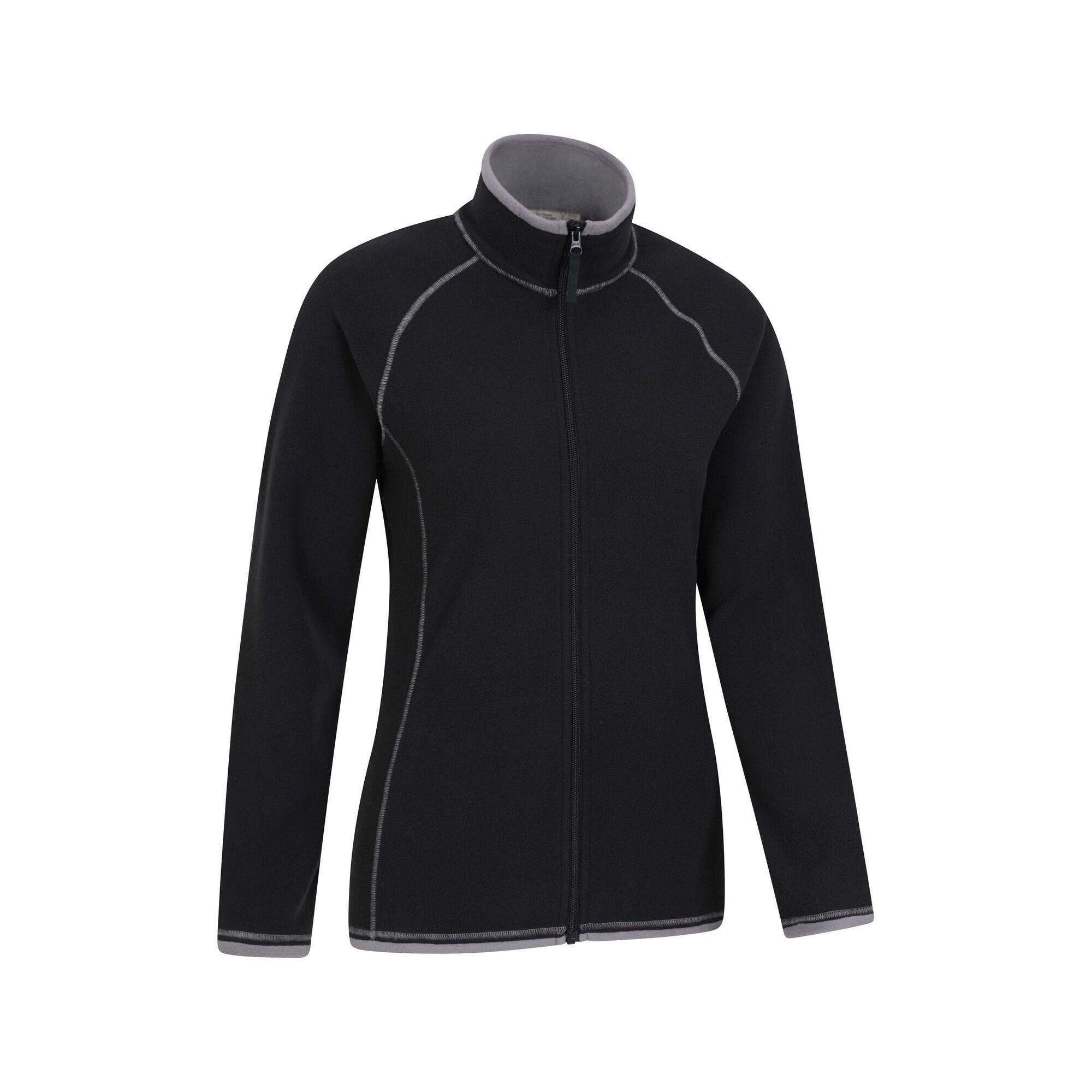 Womens/Ladies Montana Fleece Jacket (Black) 4/4
