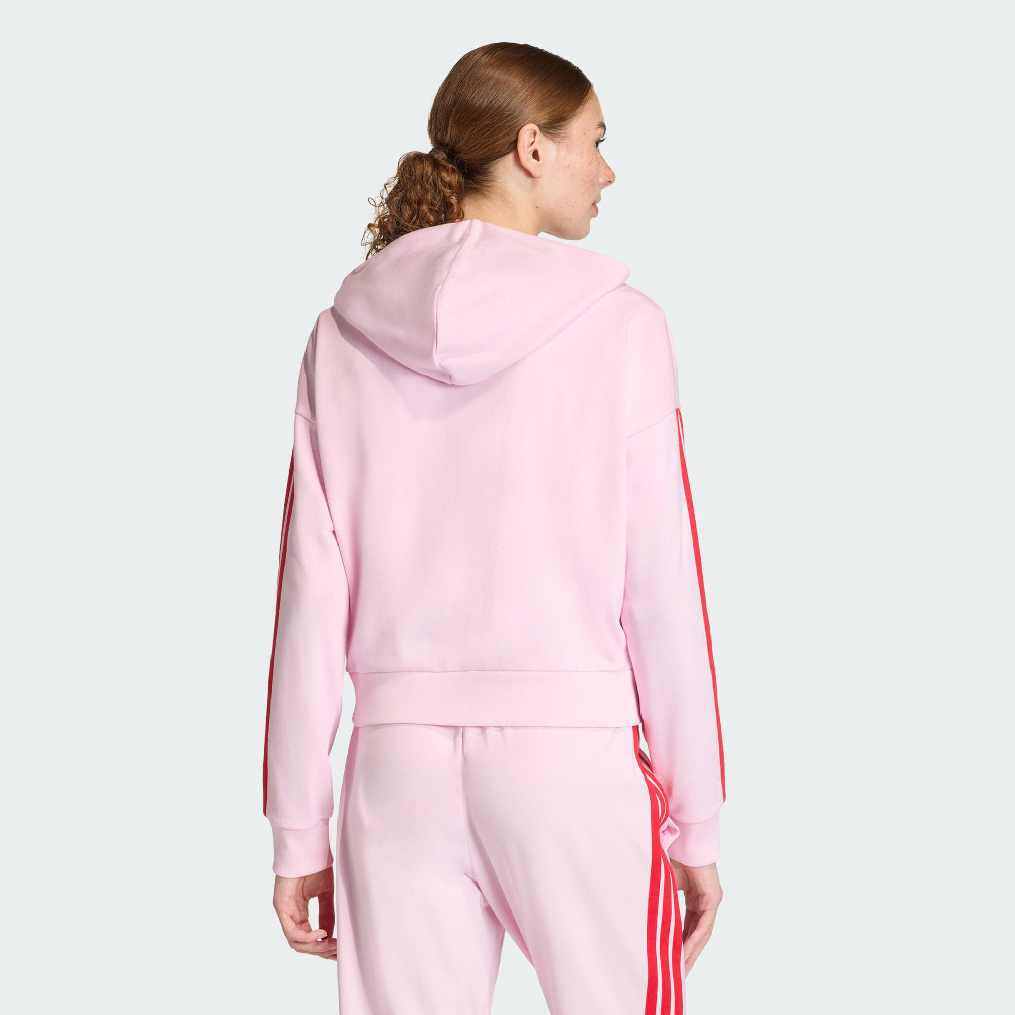 Veste à capuche entièrement zippée French terry 3 bandes Essentials 3/6