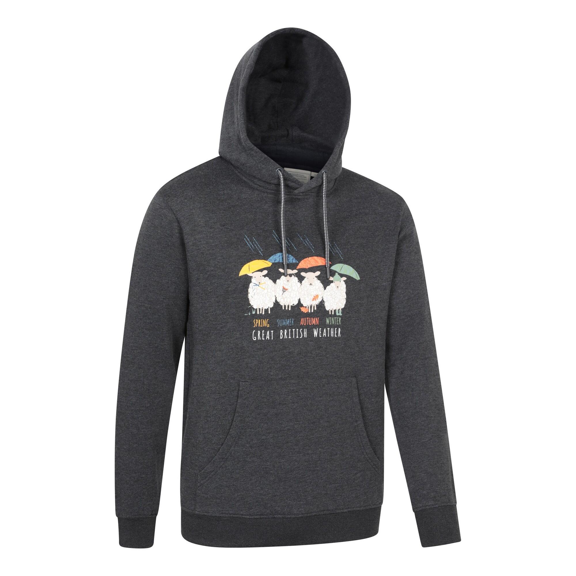 Sweat À Capuche GREAT BRITISH WEATHER Homme (Charbon) 3/4