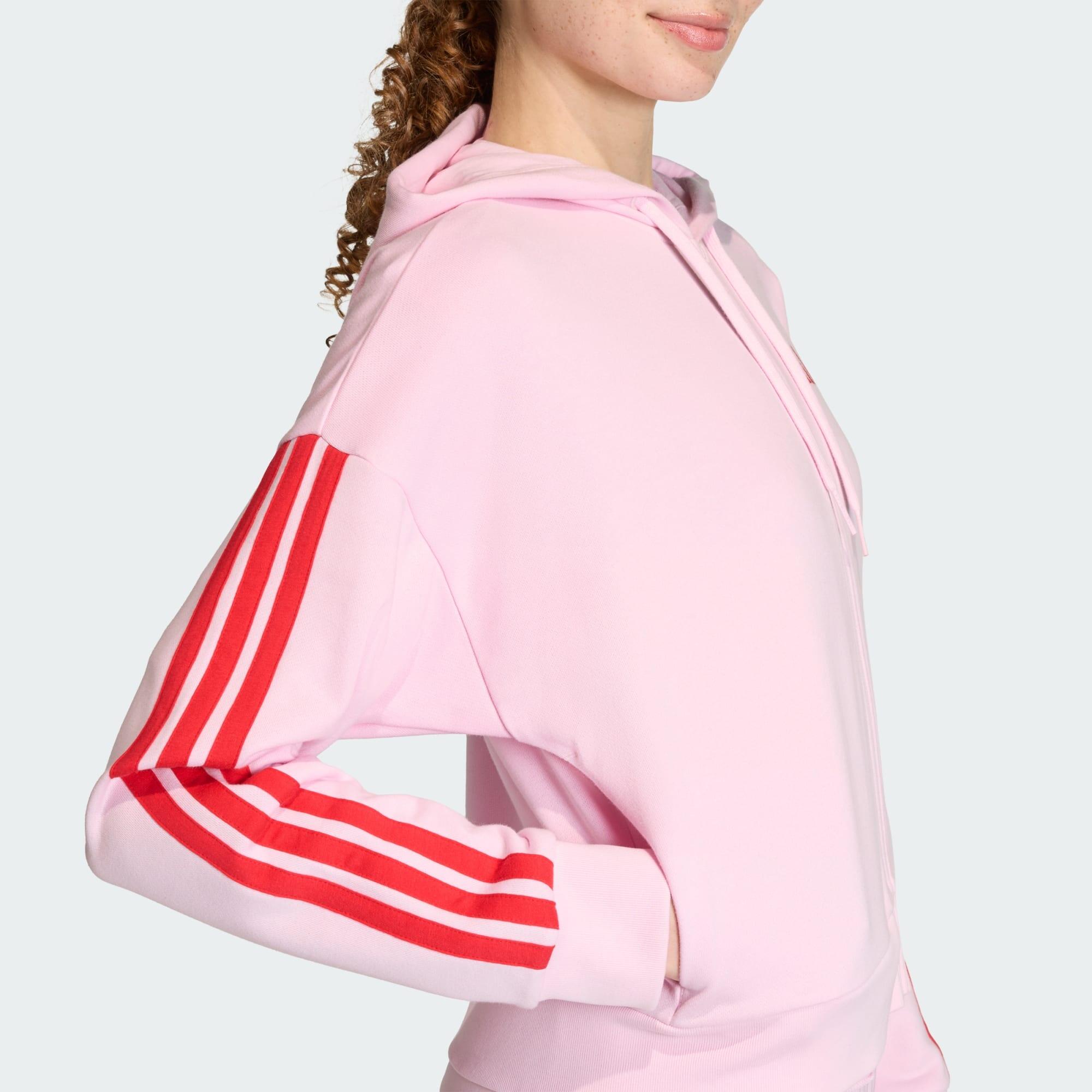 Veste à capuche entièrement zippée French terry 3 bandes Essentials 5/6