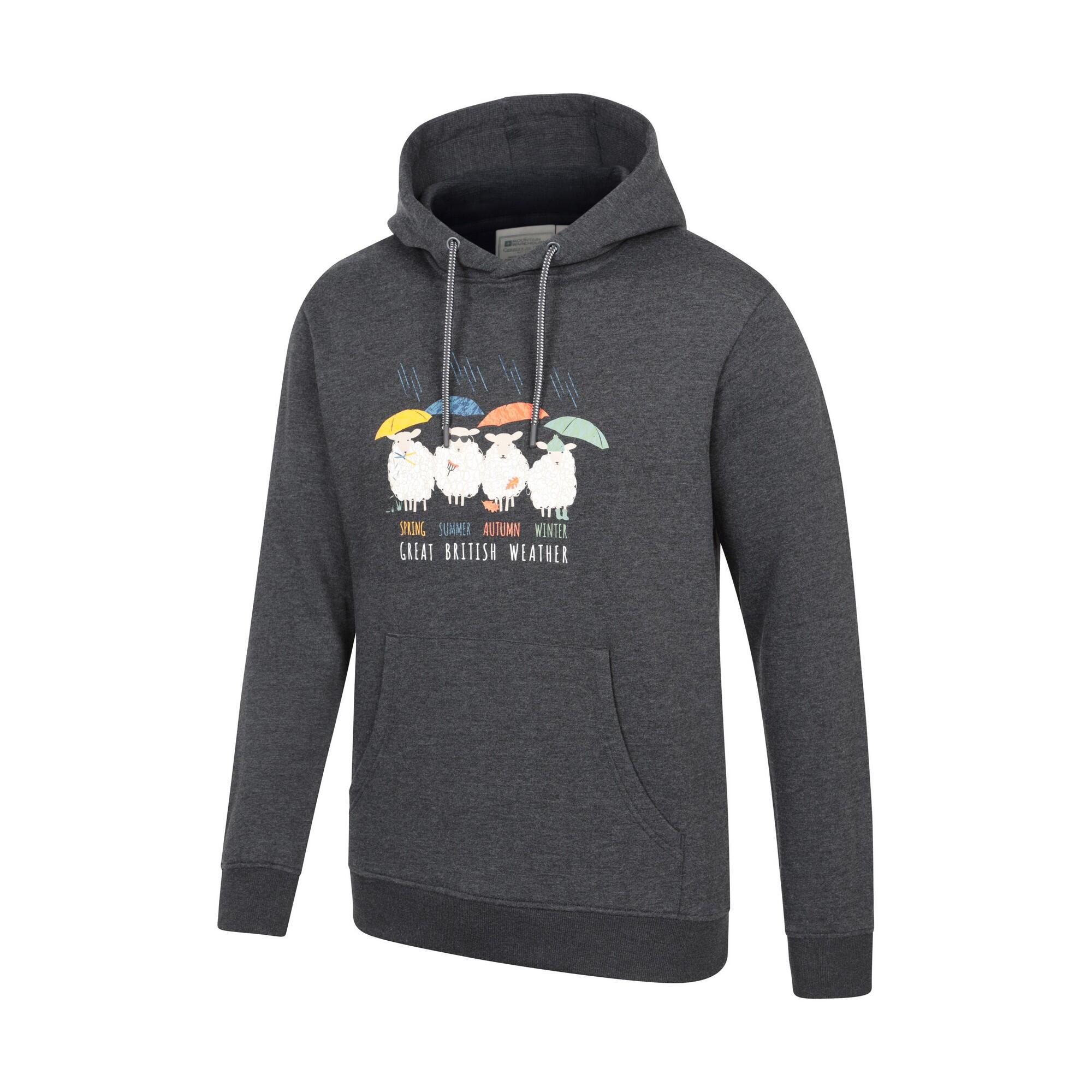 Sweat À Capuche GREAT BRITISH WEATHER Homme (Charbon) 4/4