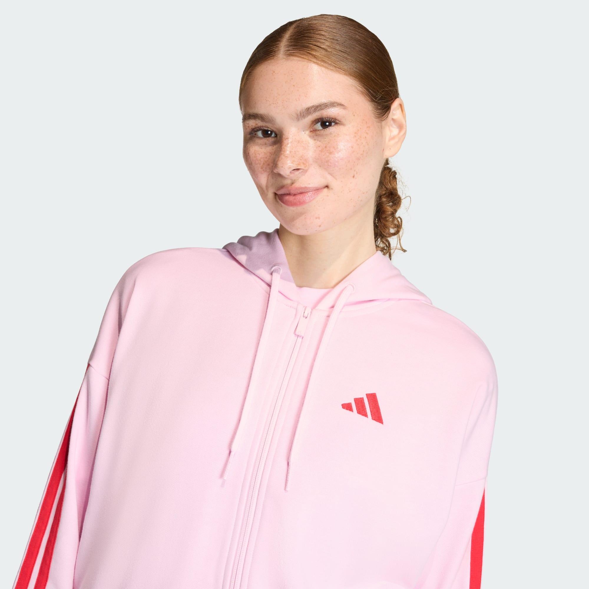 Veste à capuche entièrement zippée French terry 3 bandes Essentials 4/6
